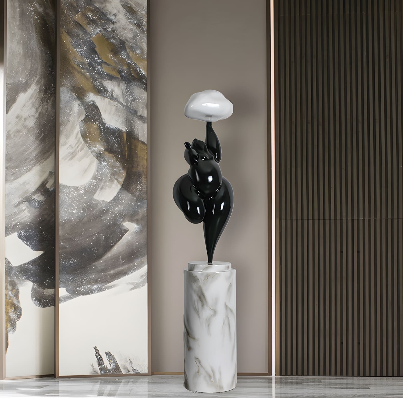 Duvani Sculpture Floor Lamp