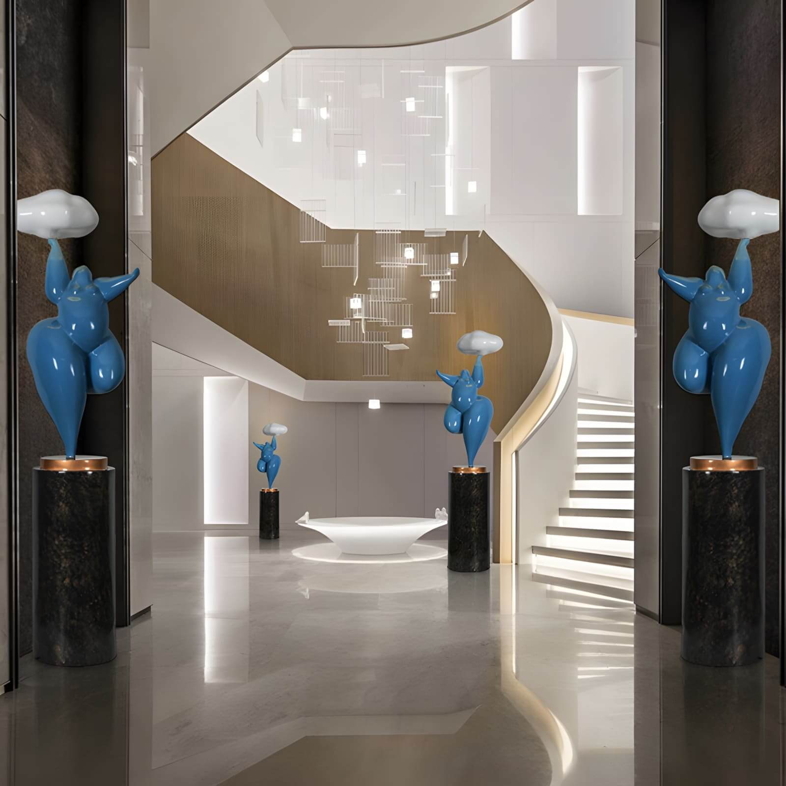 Duvani Sculpture Floor Lamp