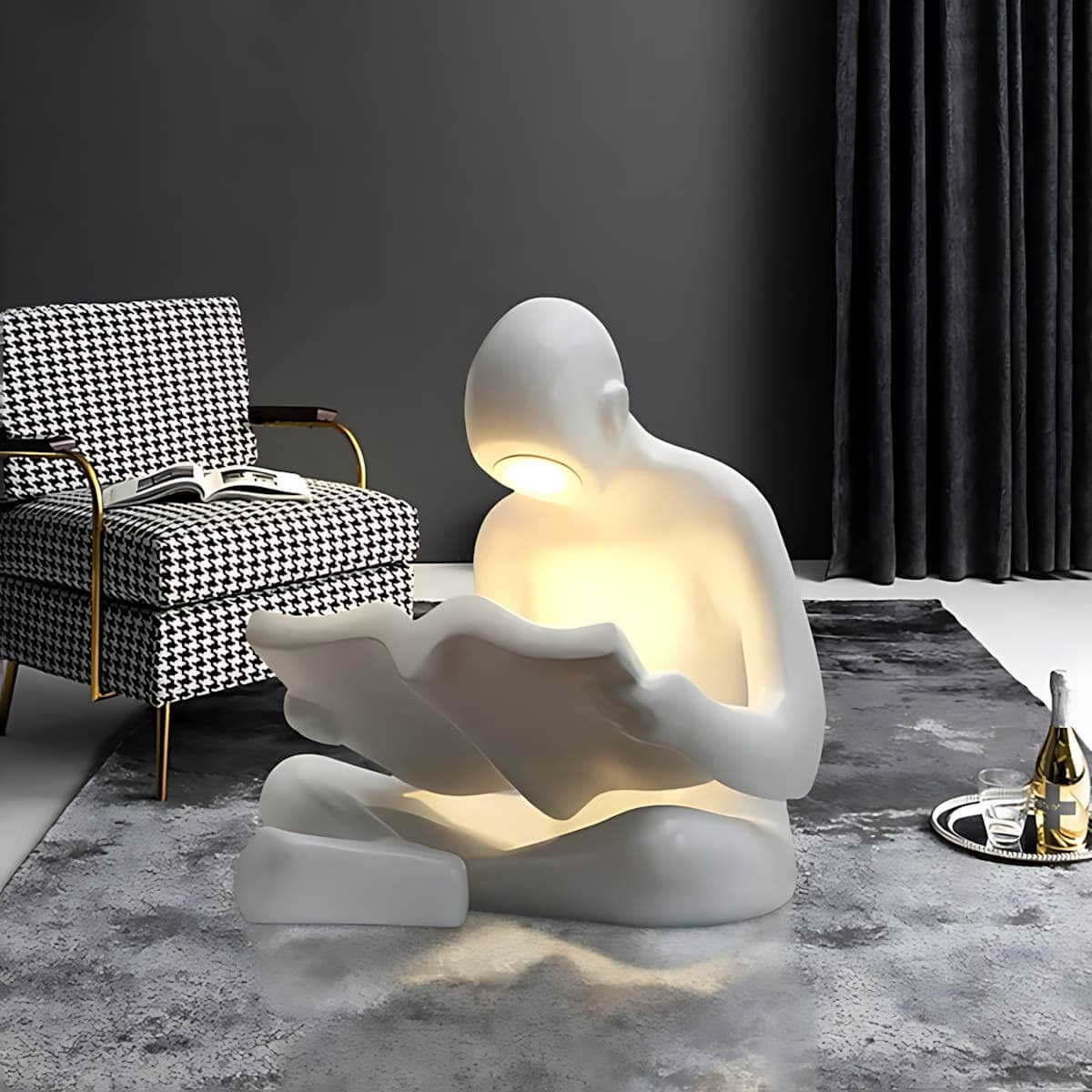 Elyvia Reading Sculpture Floor Lamp