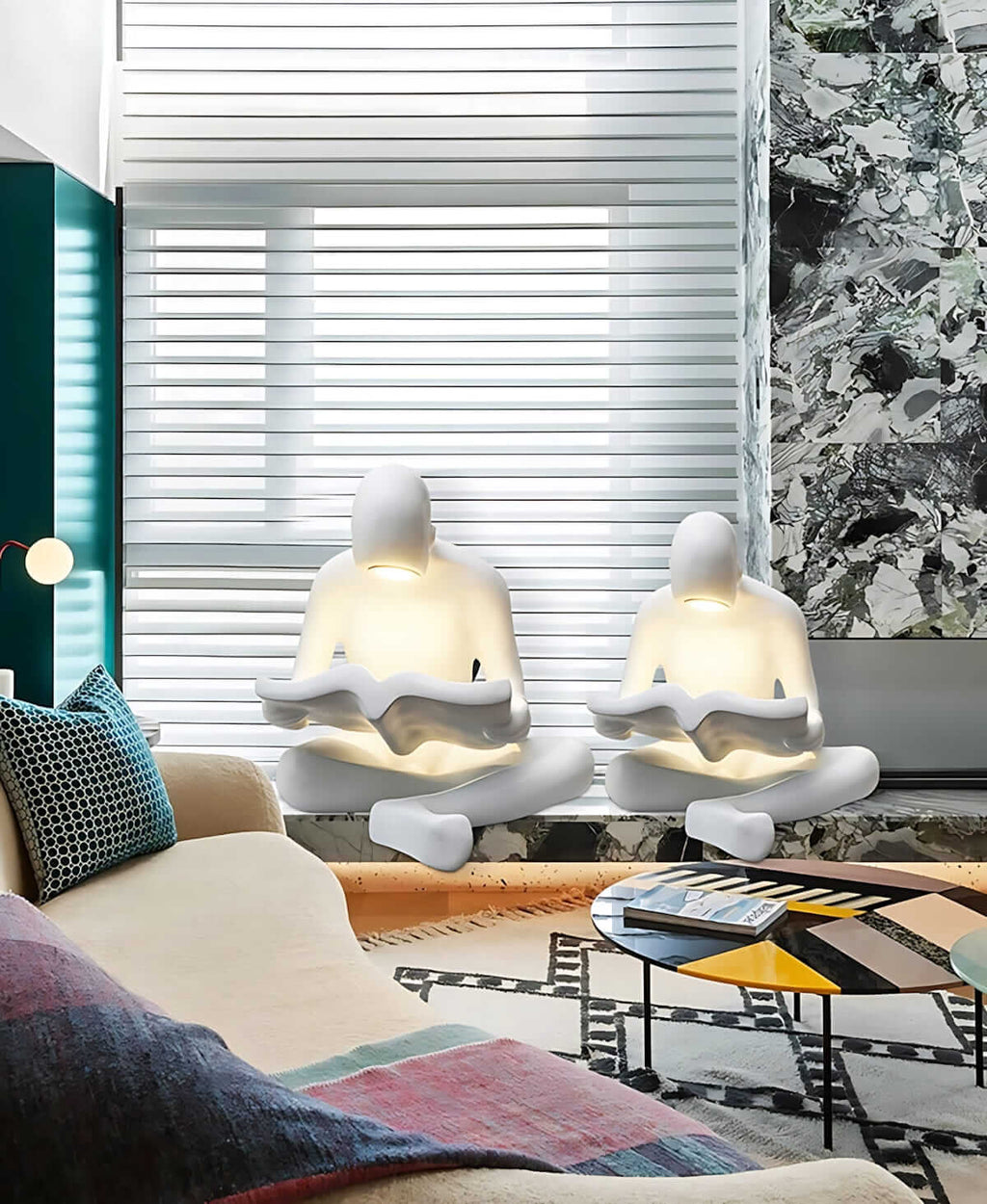 Elyvia Reading Sculpture Floor Lamp