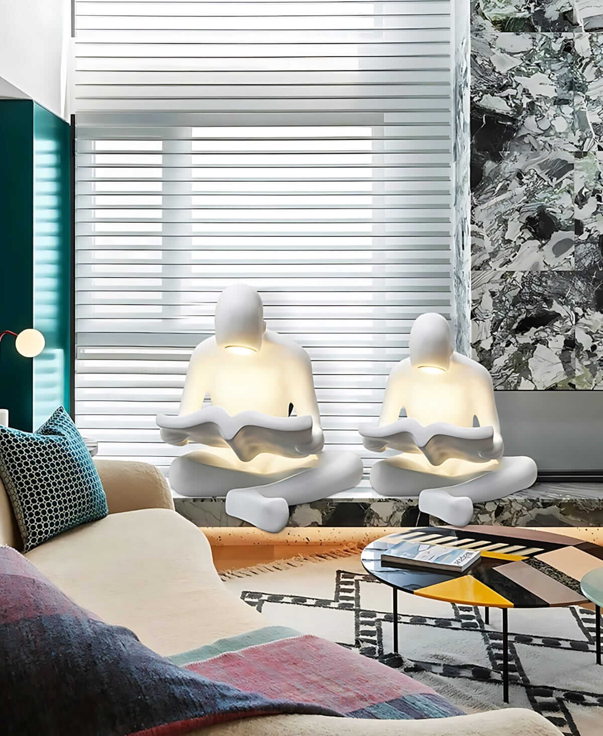Elyvia Reading Sculpture Floor Lamp