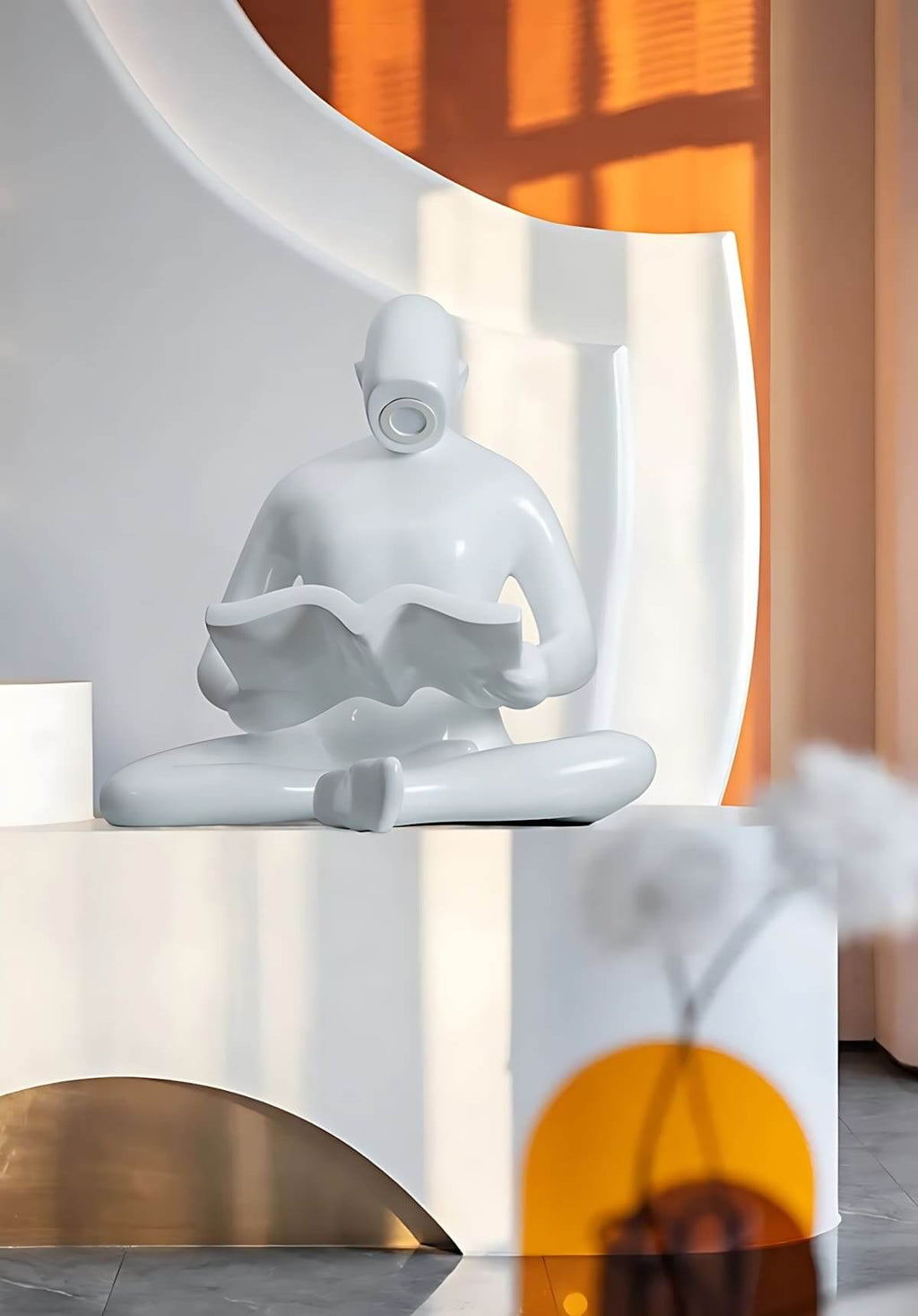 Elyvia Reading Sculpture Floor Lamp