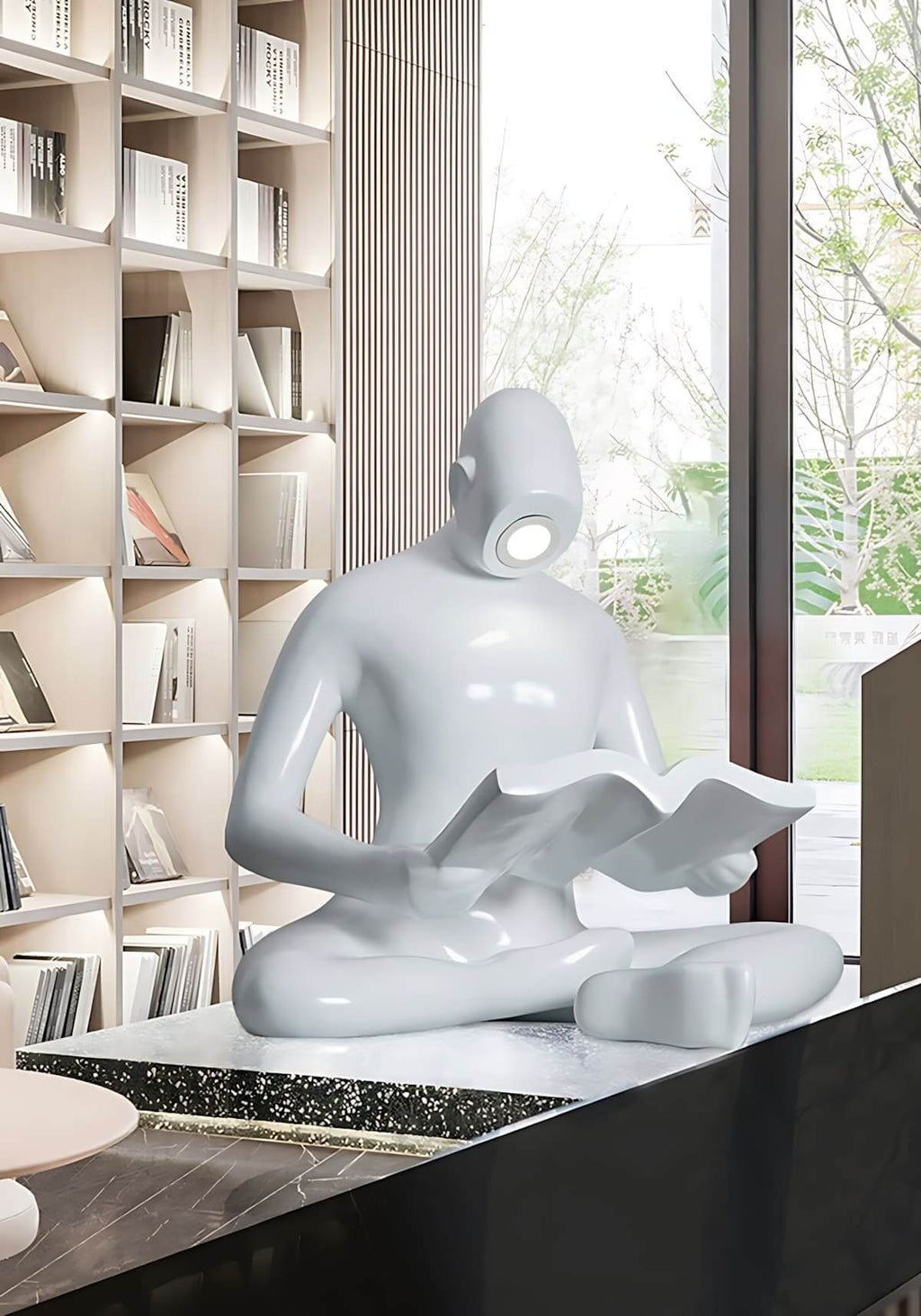 Elyvia Reading Sculpture Floor Lamp