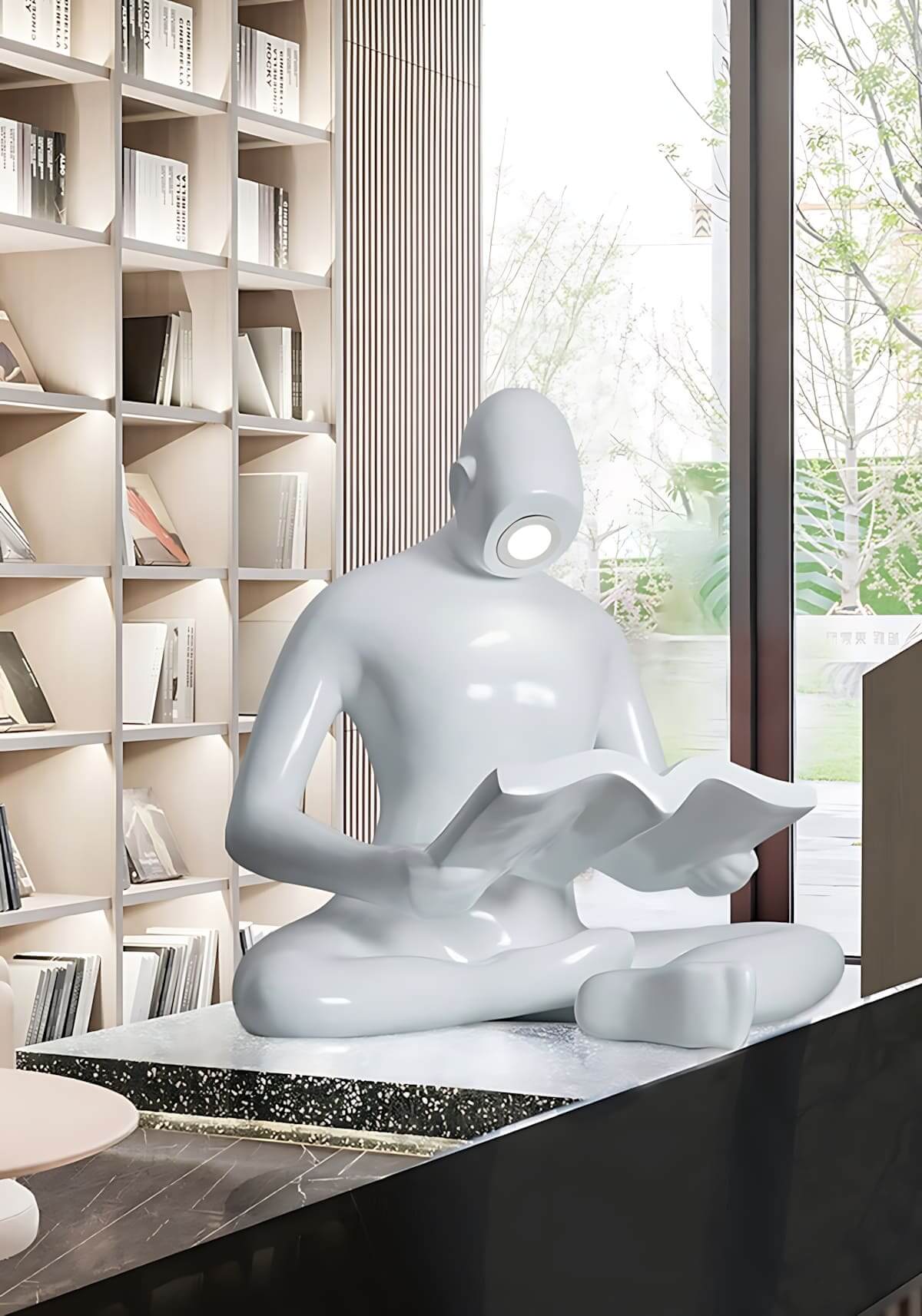 Elyvia Reading Sculpture Floor Lamp