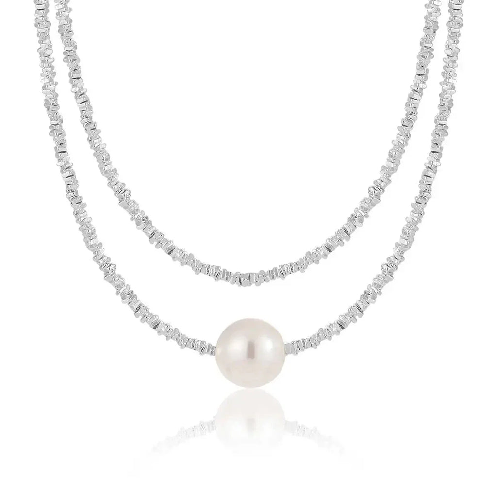 Stackable Shell Pearl Necklace