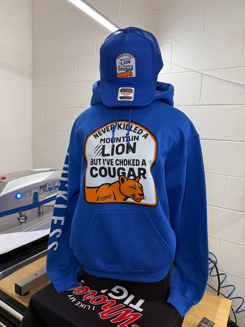 I've Never Killed A Mountain Lion But I've Choked a Cougar Hoodie