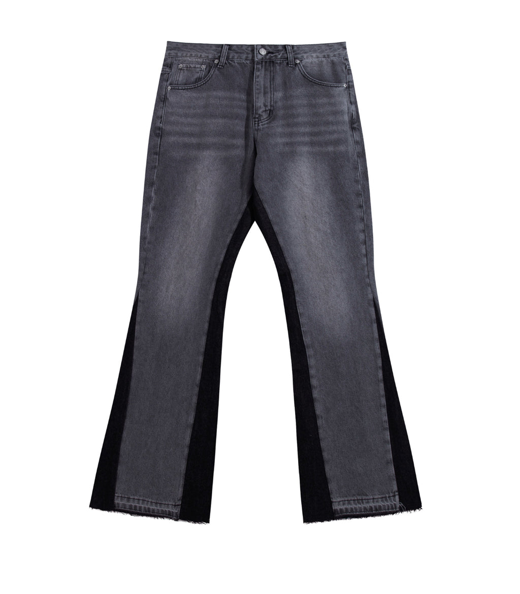 CHARCOAL SPLIT DENIM