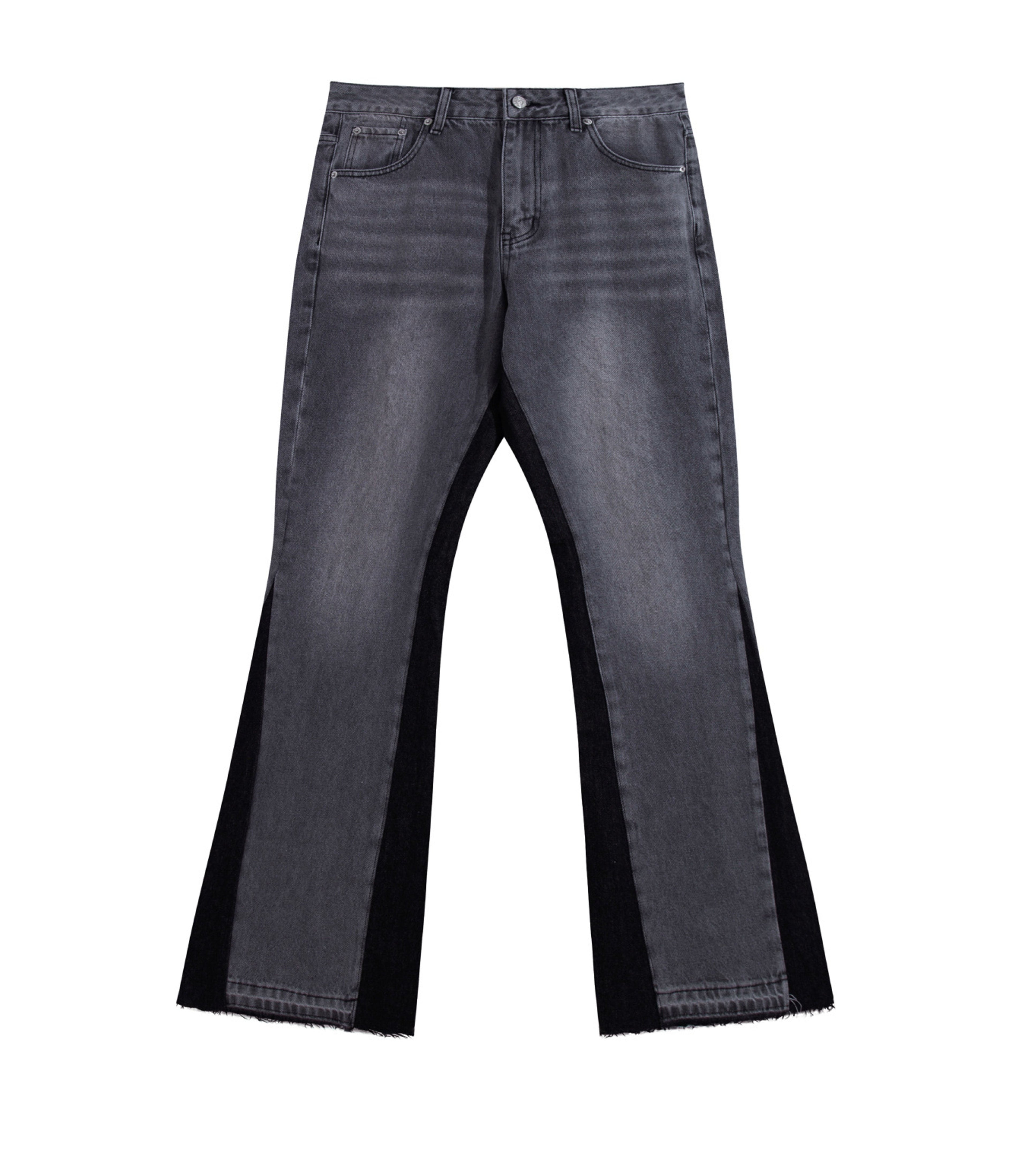 CHARCOAL SPLIT DENIM