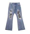 DESTROYED SPLIT DENIM