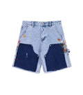 AZUL SPLIT PAINTERS SHORTS