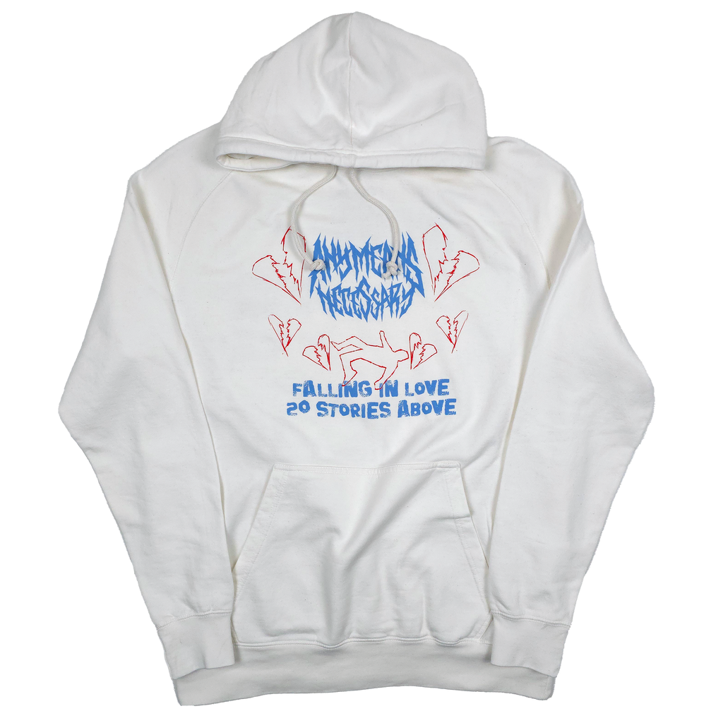 Falling in Love Pullover Hoodie Vintage White