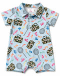Fishing Snacks Polo Shorty One-Piece