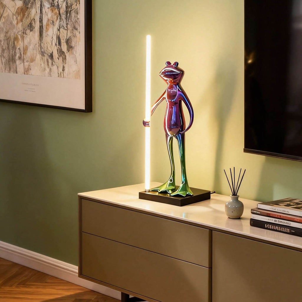 Frogman Sculpture Table Lamp