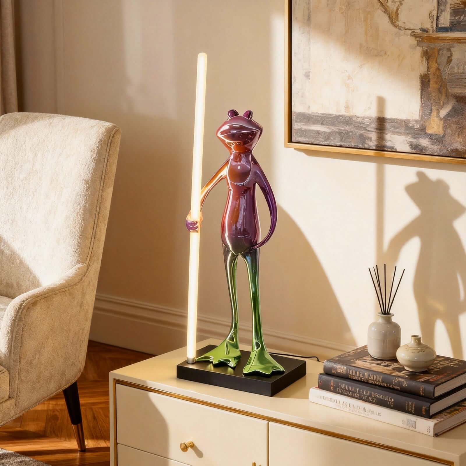 Frogman Sculpture Table Lamp