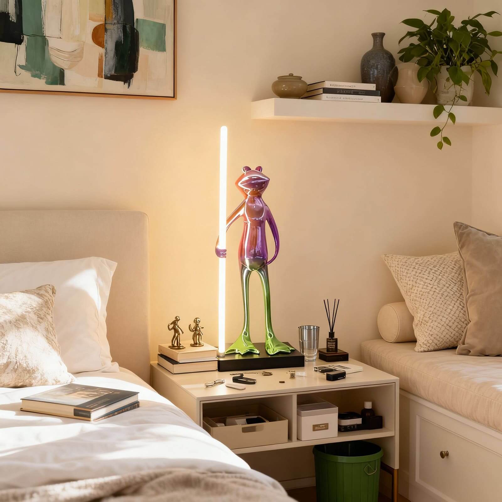 Frogman Sculpture Table Lamp