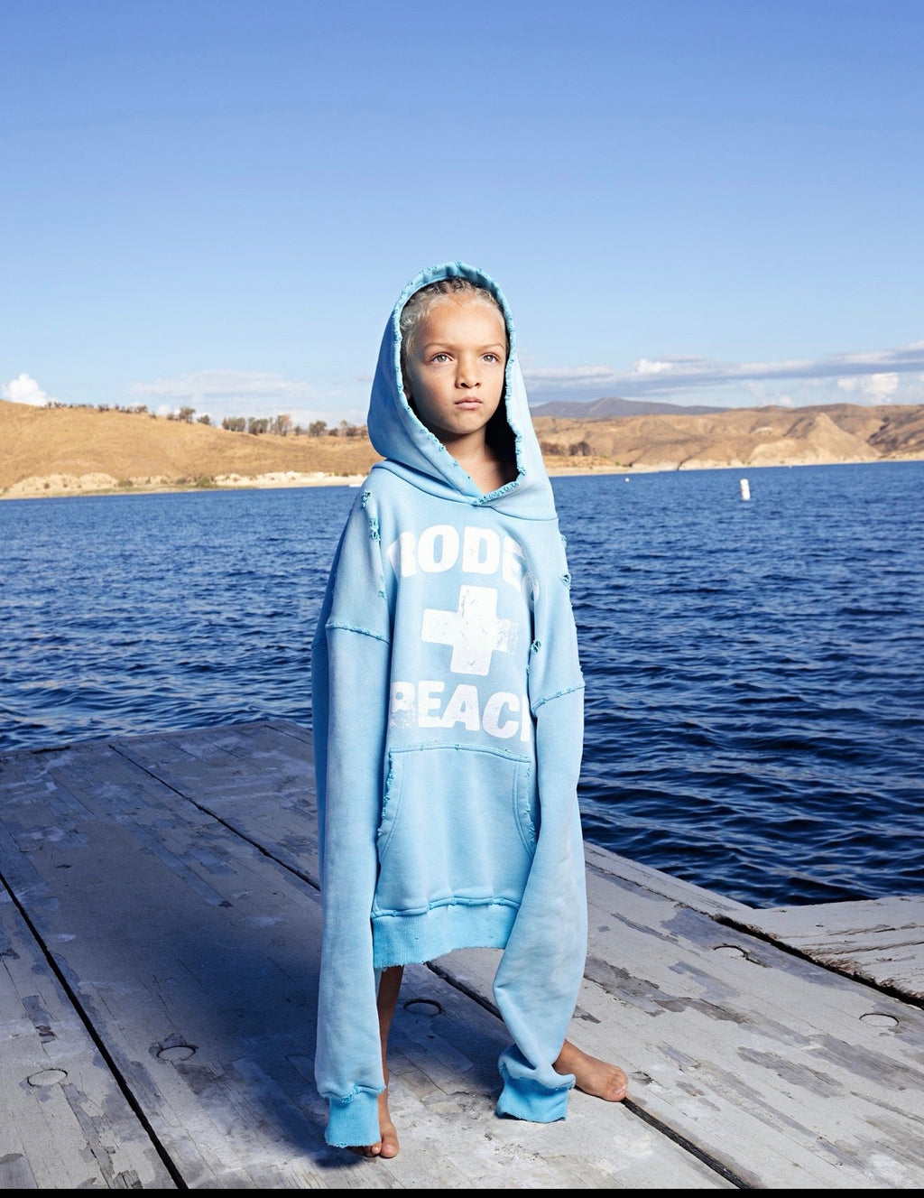 RODEO BEACH HOODIE BABY BLUE