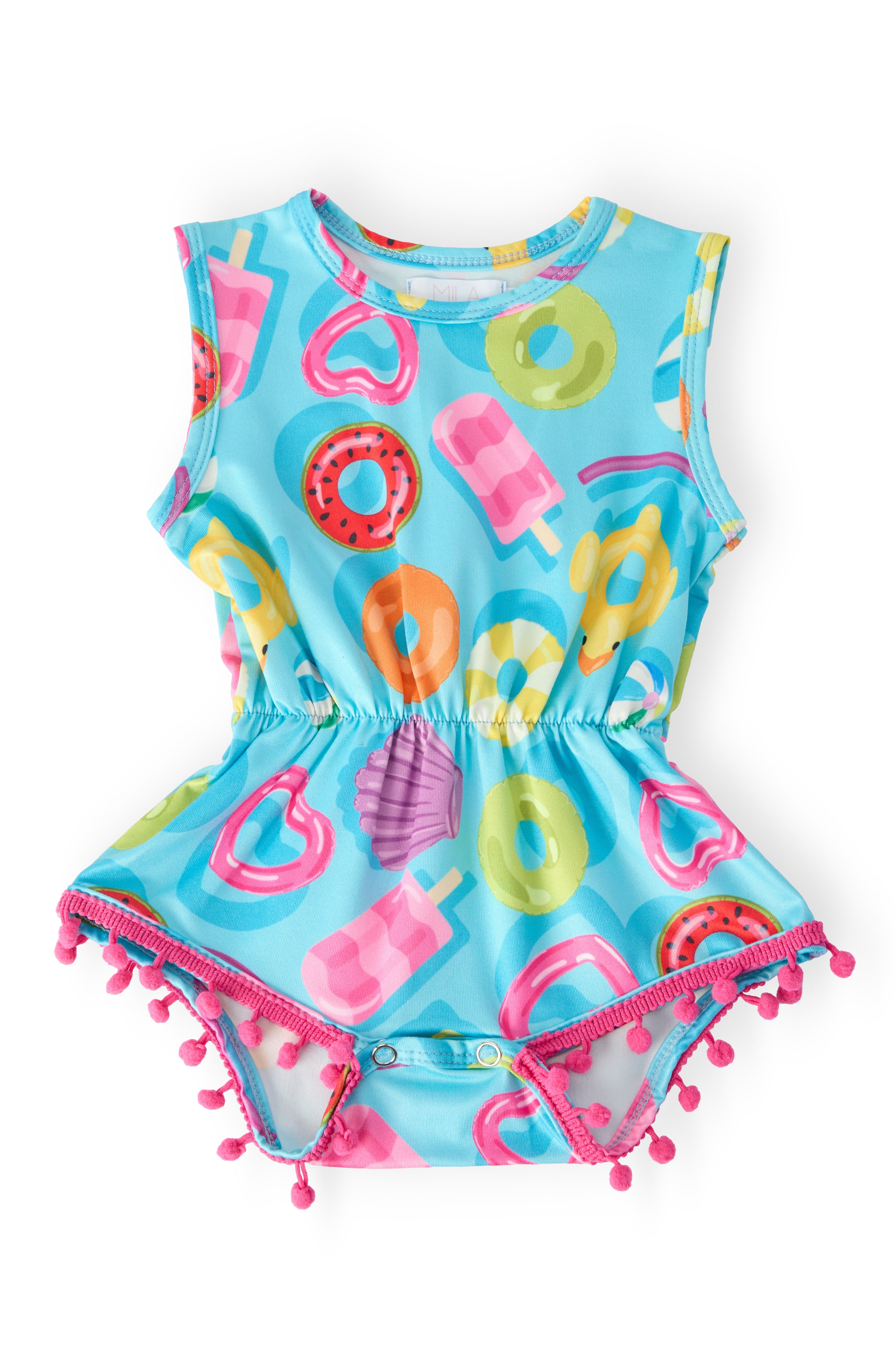 Fun Floaties Pom Pom Romper