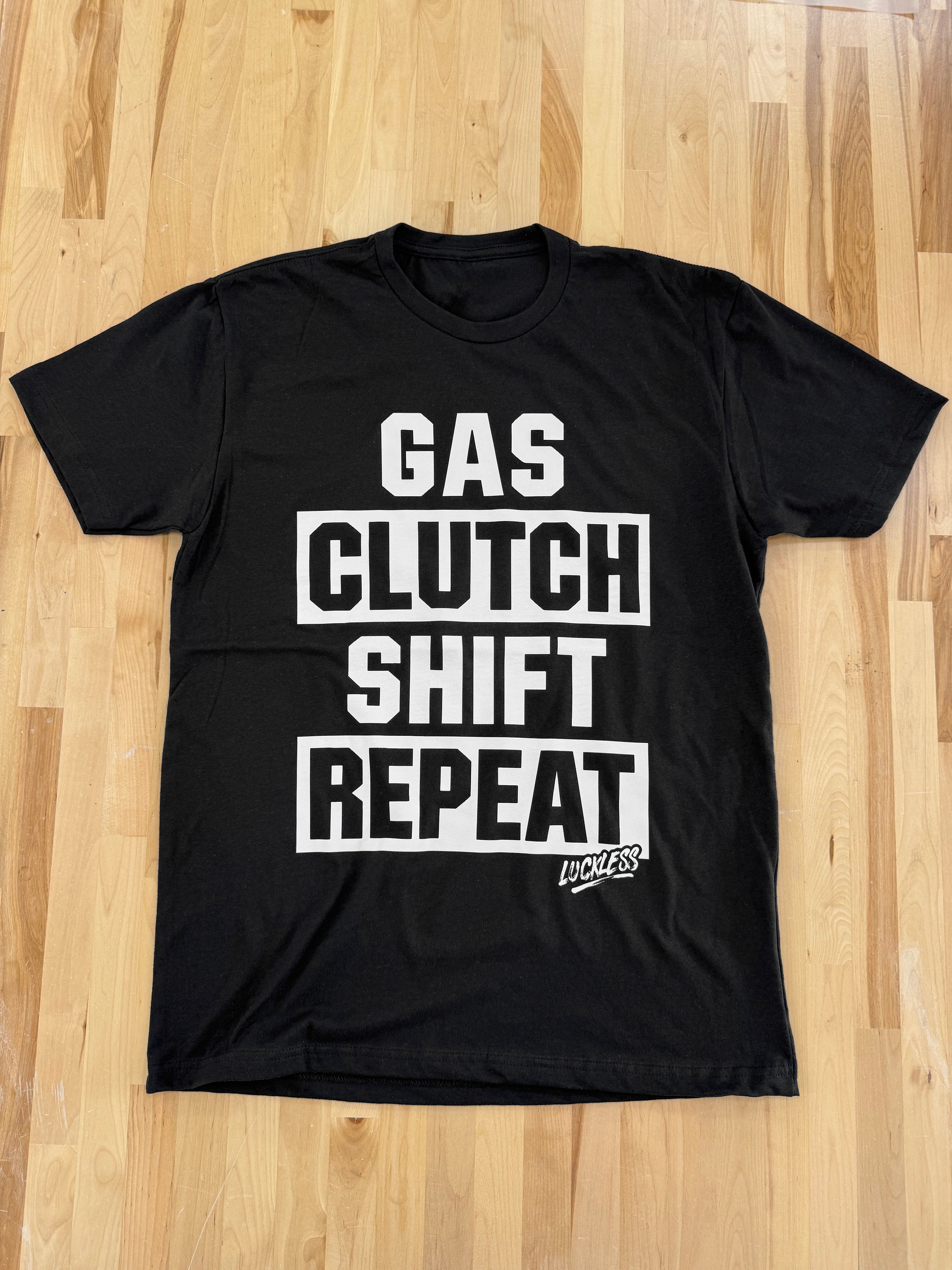 Gas Clutch Shift Repeat Tee