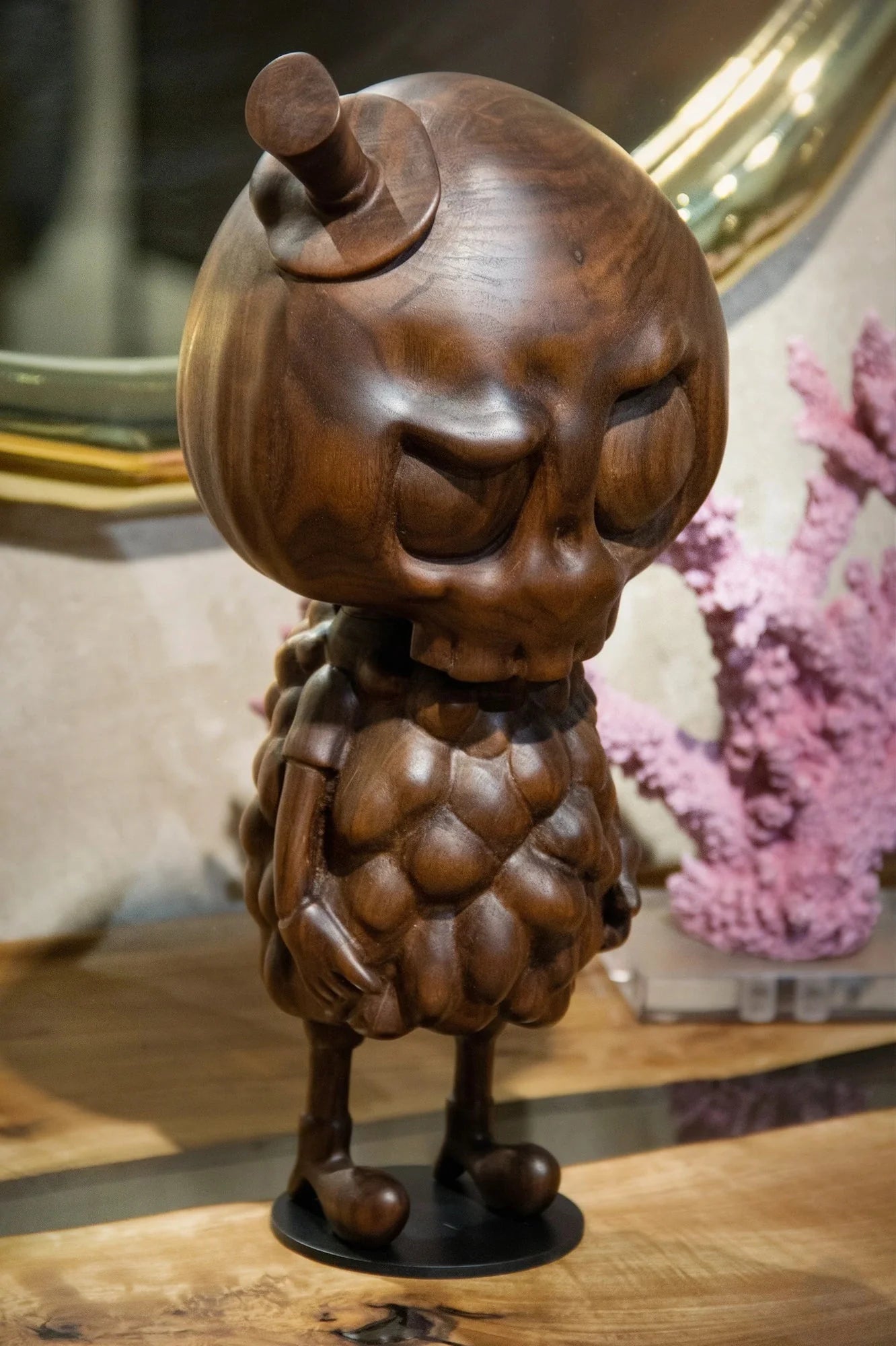 Handcrafted Tycoco Wooden Sculpture - 15" Tall