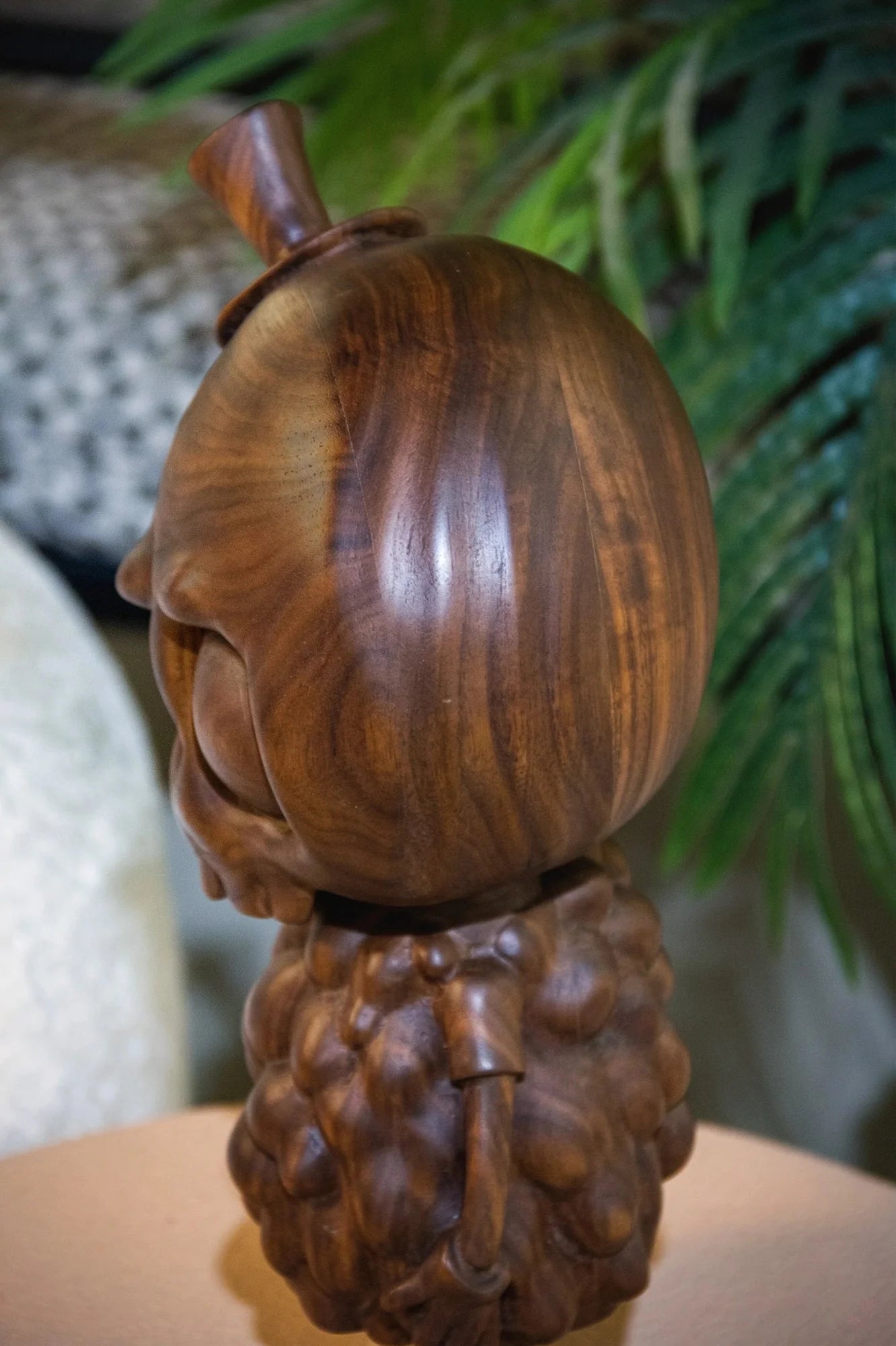 Handcrafted Tycoco Wooden Sculpture - 15" Tall