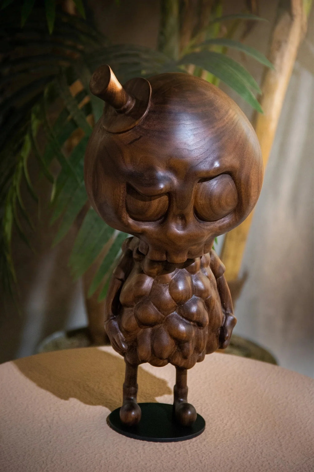 Handcrafted Tycoco Wooden Sculpture - 15" Tall