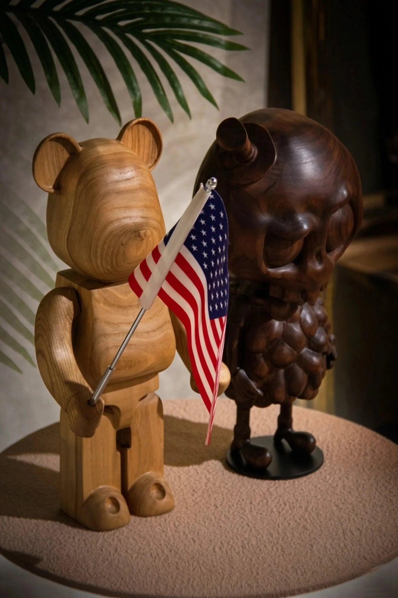 Handcrafted Tycoco Wooden Sculpture - 15" Tall