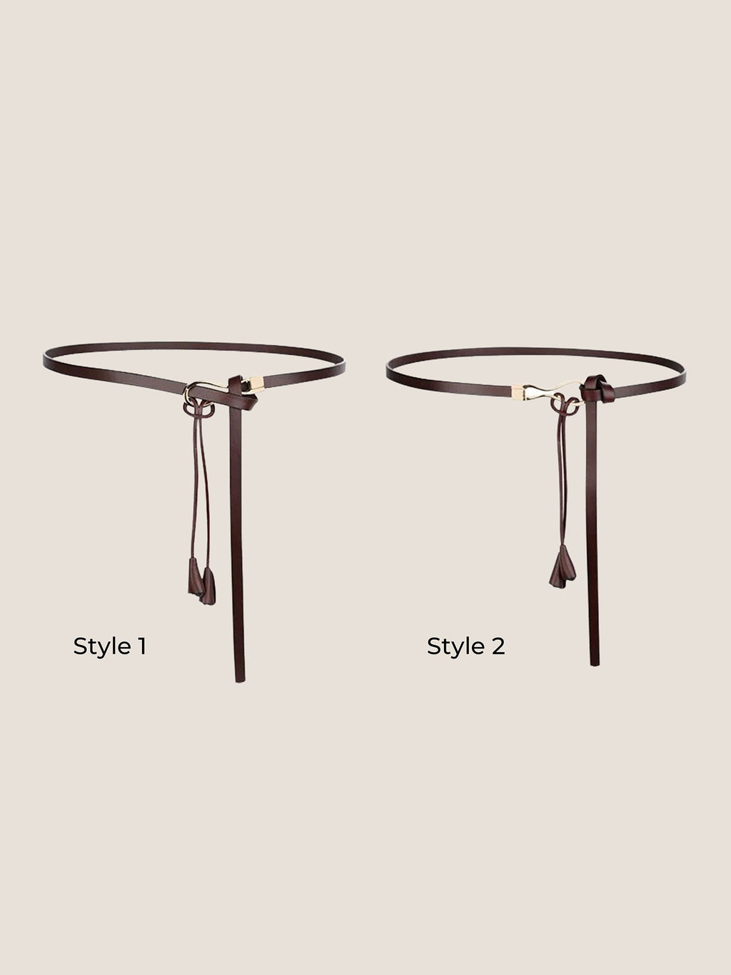 Recycled Leather Belt Versatile Styling For Dress And Blazer VIVETTE