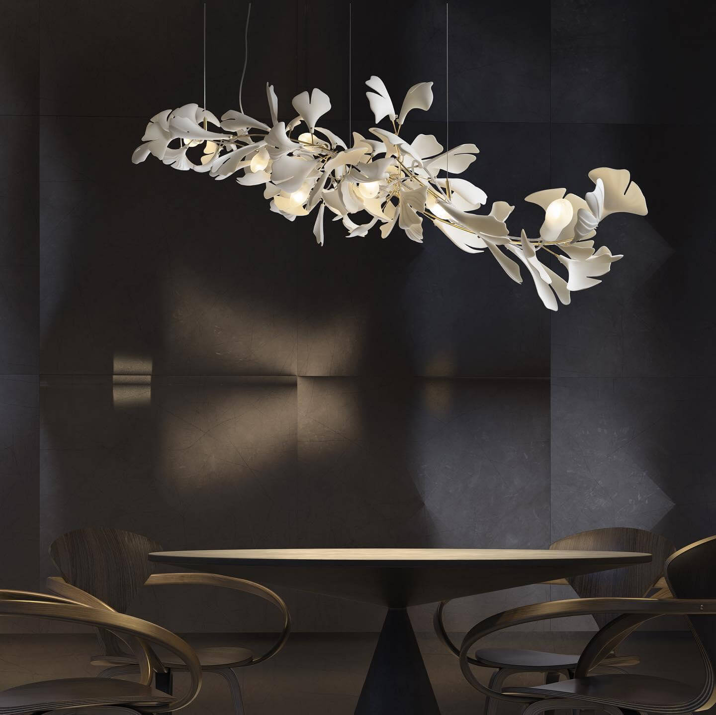 Gingko Chandelier Style B