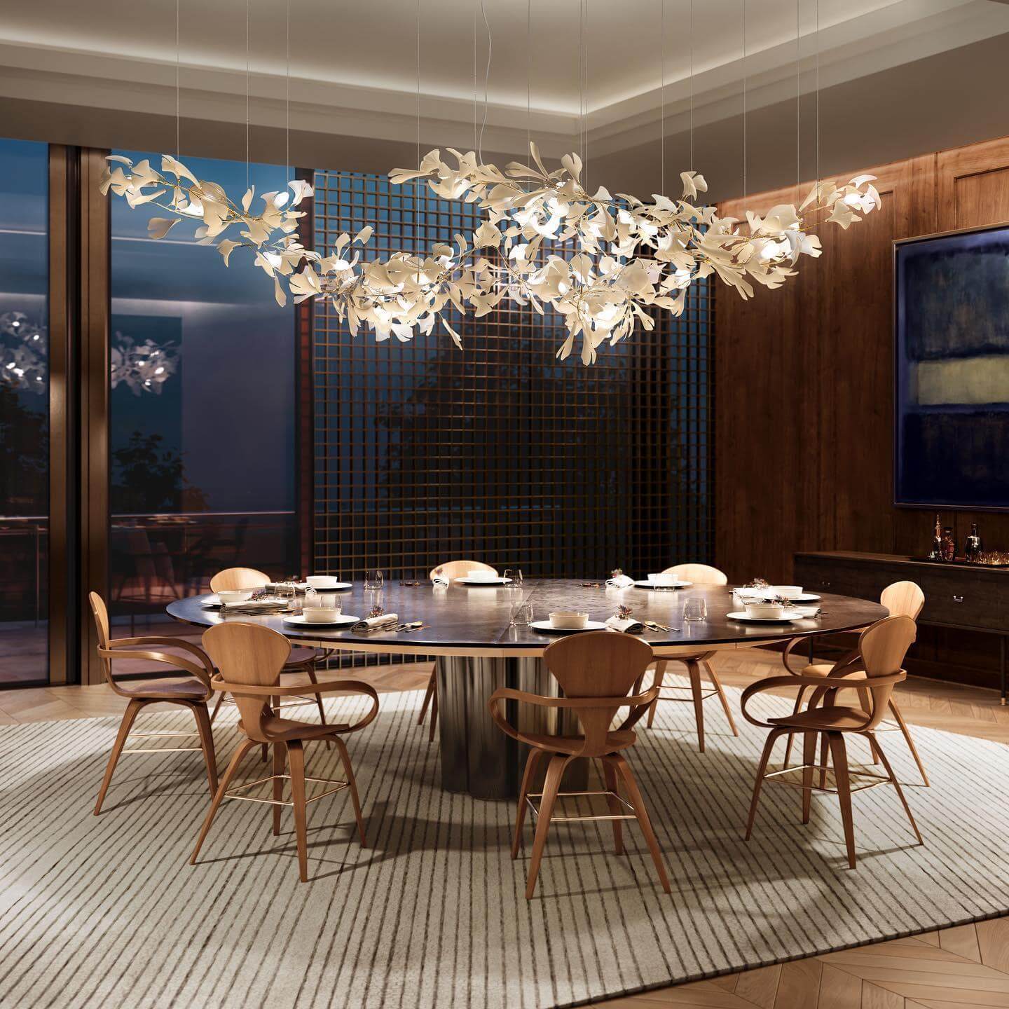 Gingko Chandelier Style B