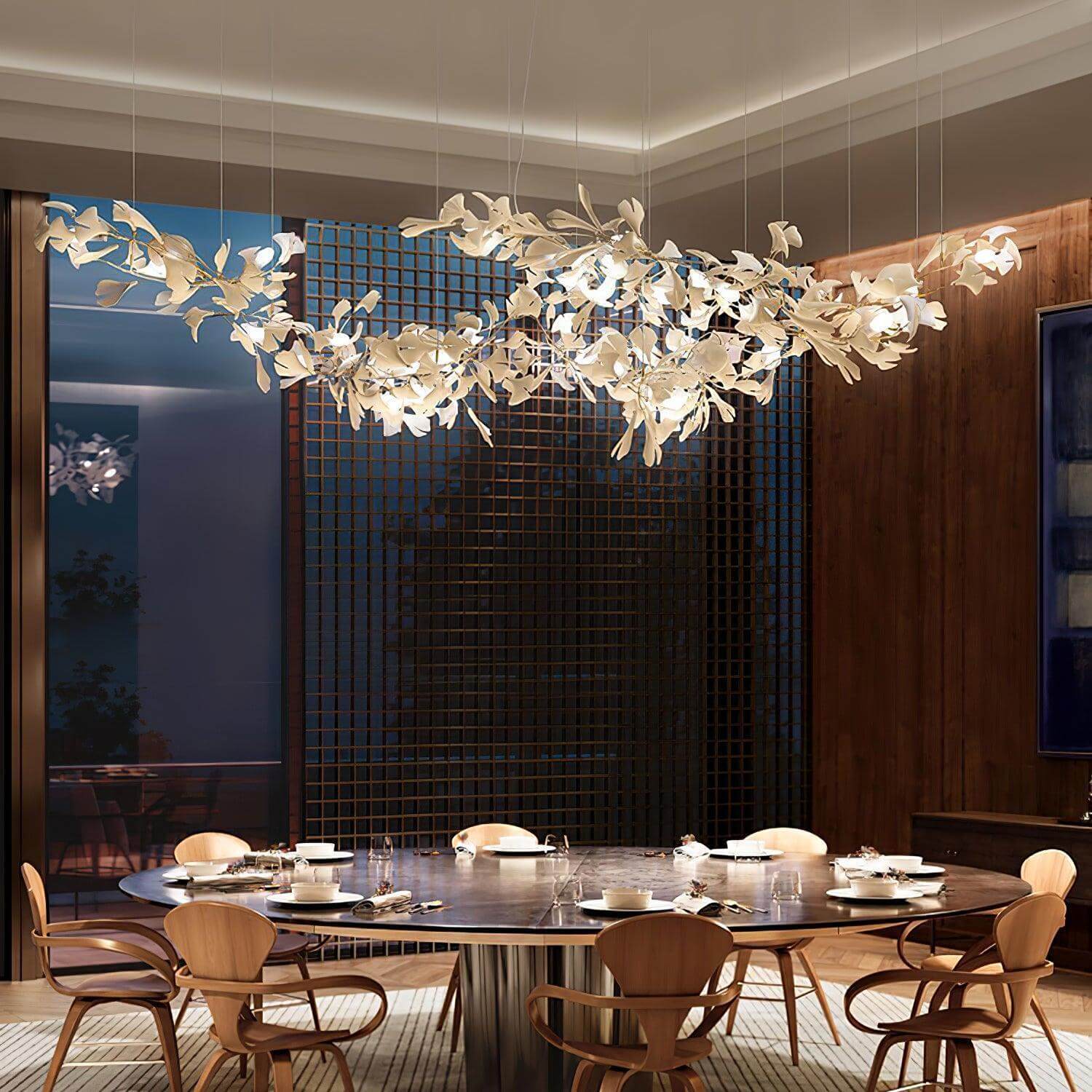 Gingko Chandelier Style C