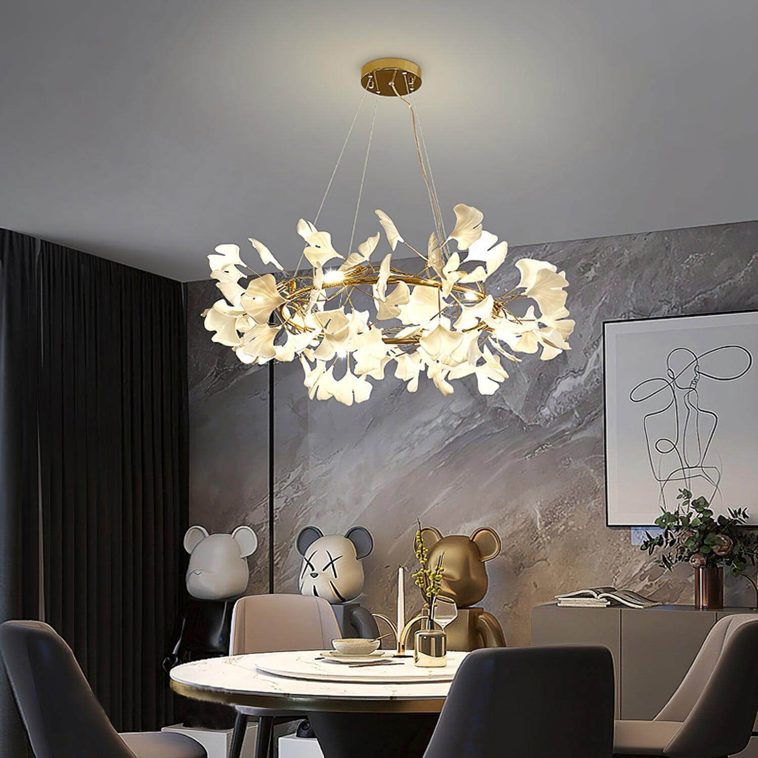 Gingko Chandelier Style D
