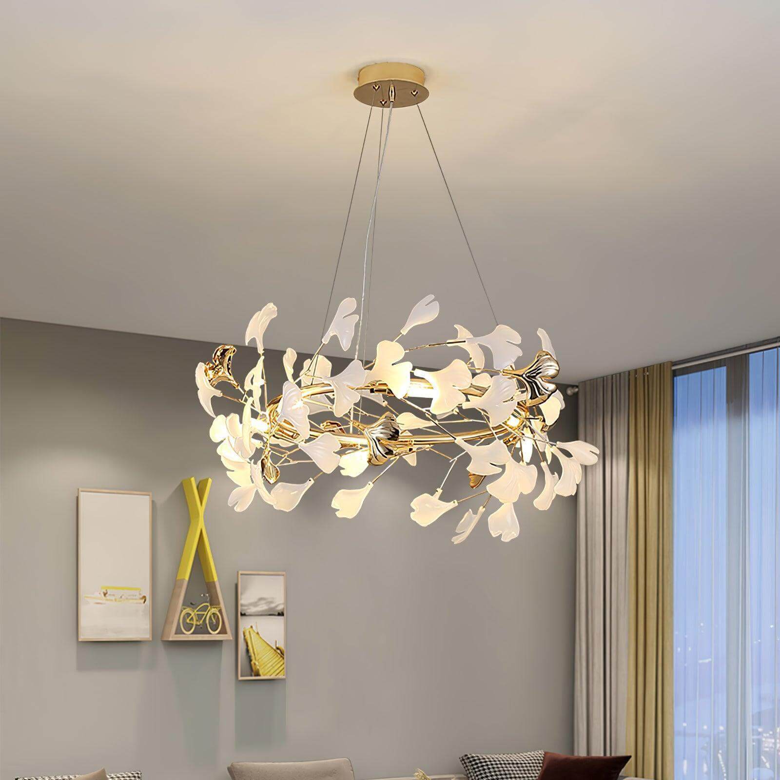 Gingko Chandelier Style E