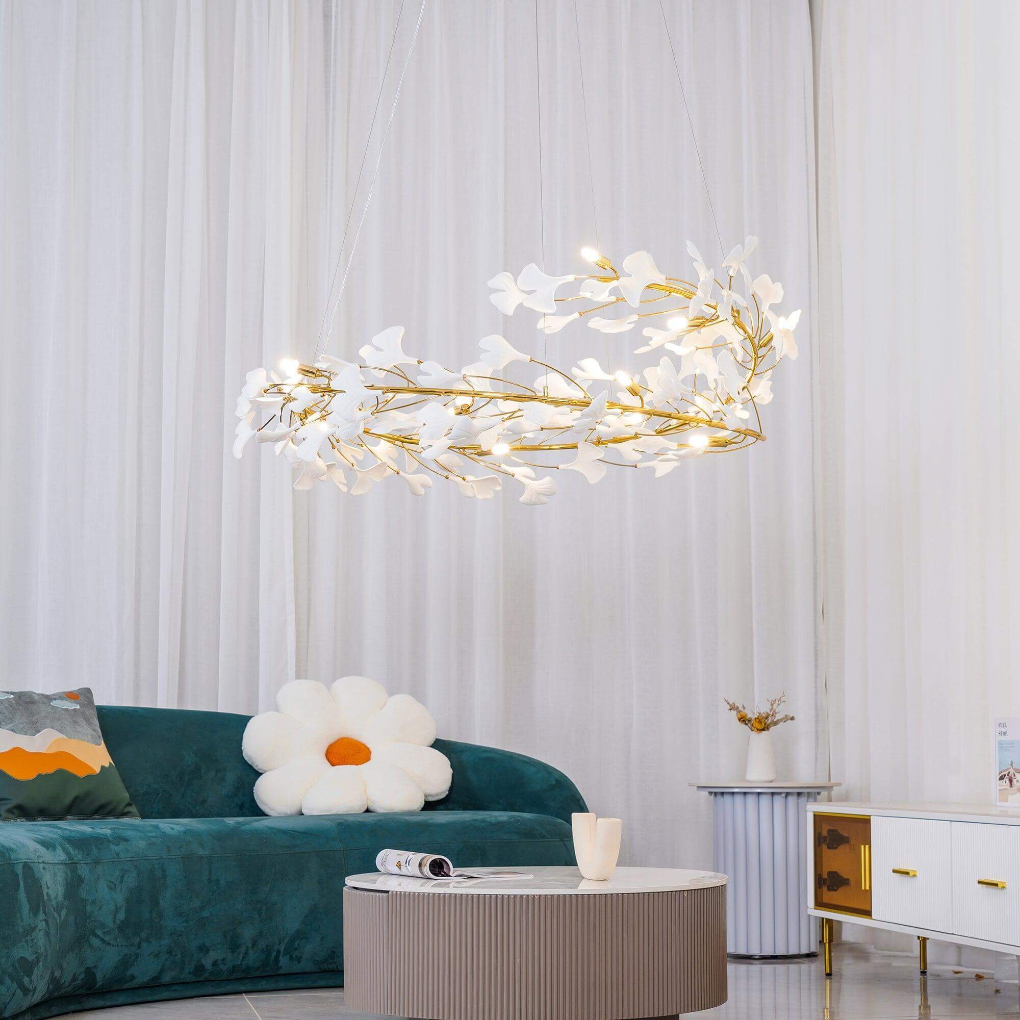 Gingko Chandelier Style E