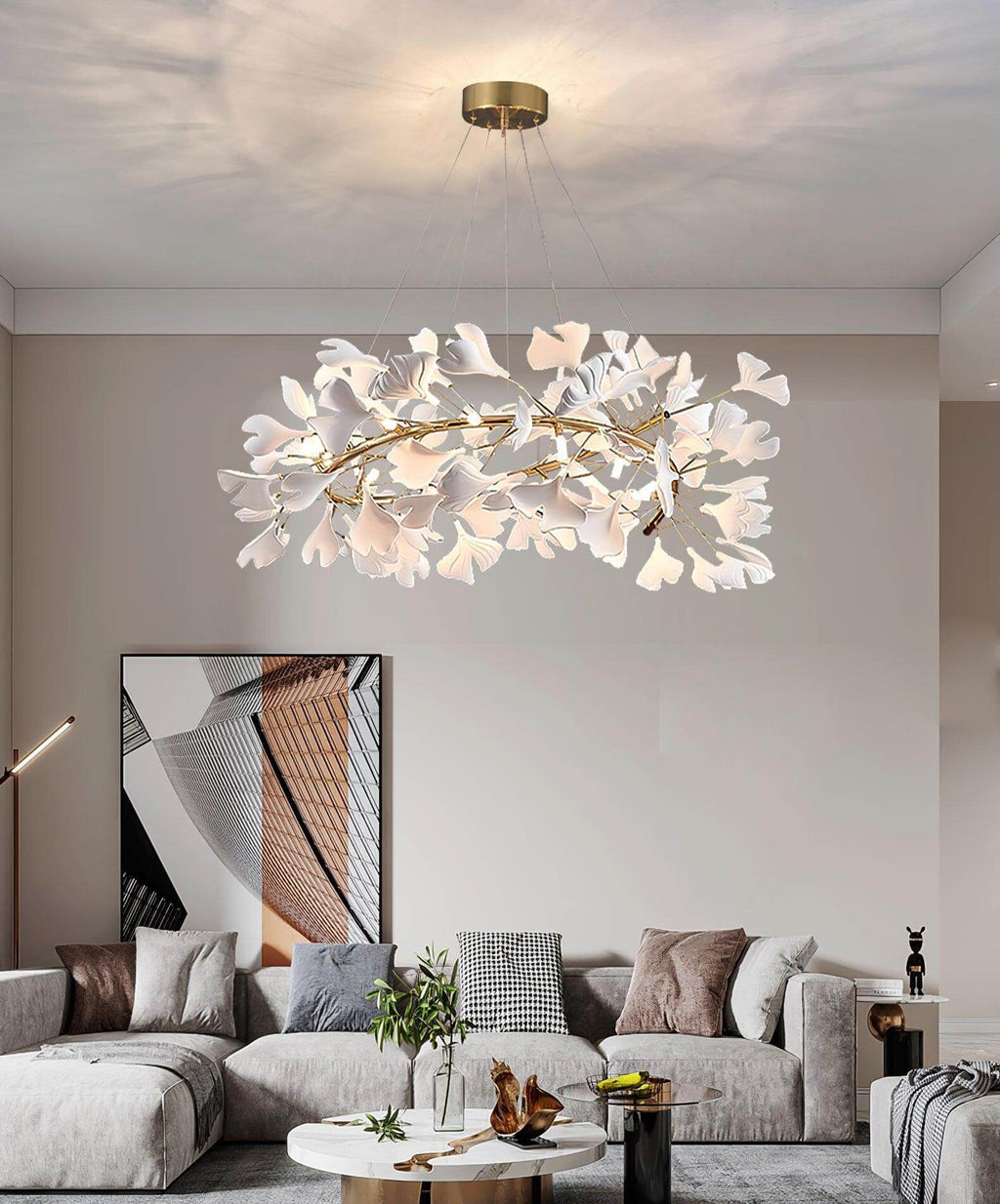 Gingko Chandelier Style E