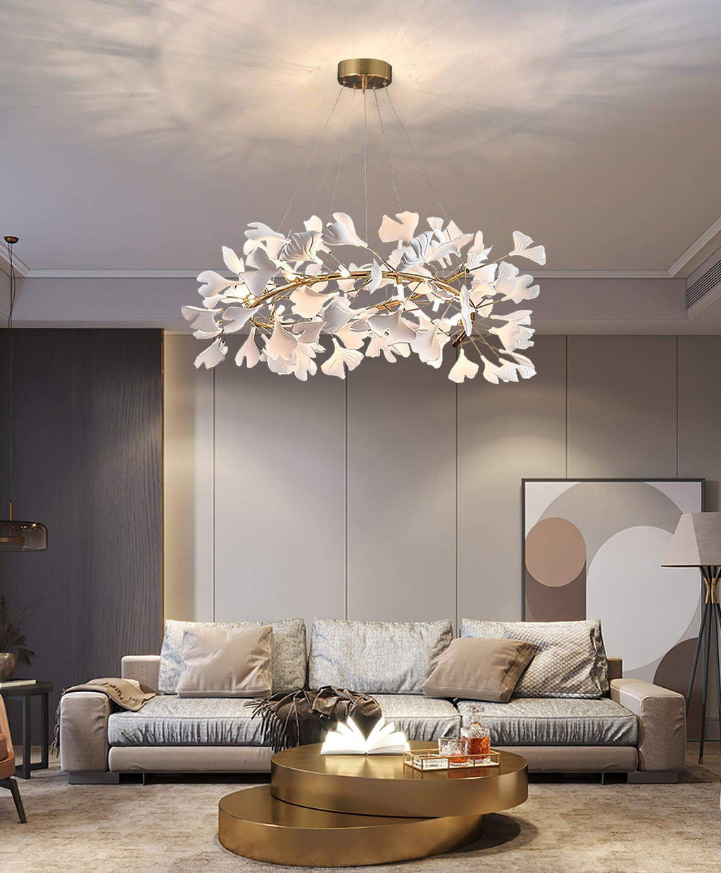 Gingko Chandelier Style E