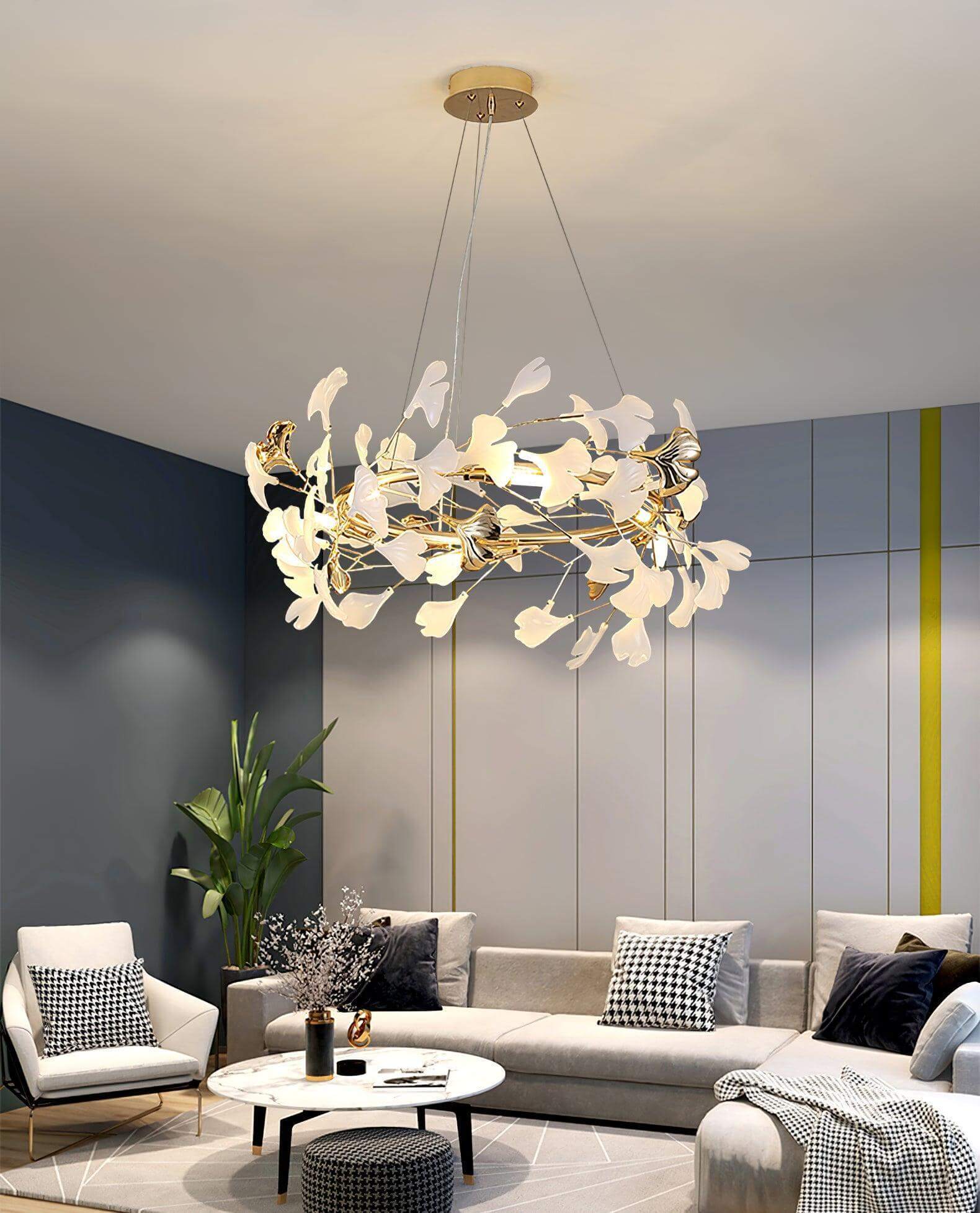 Gingko Chandelier Style E