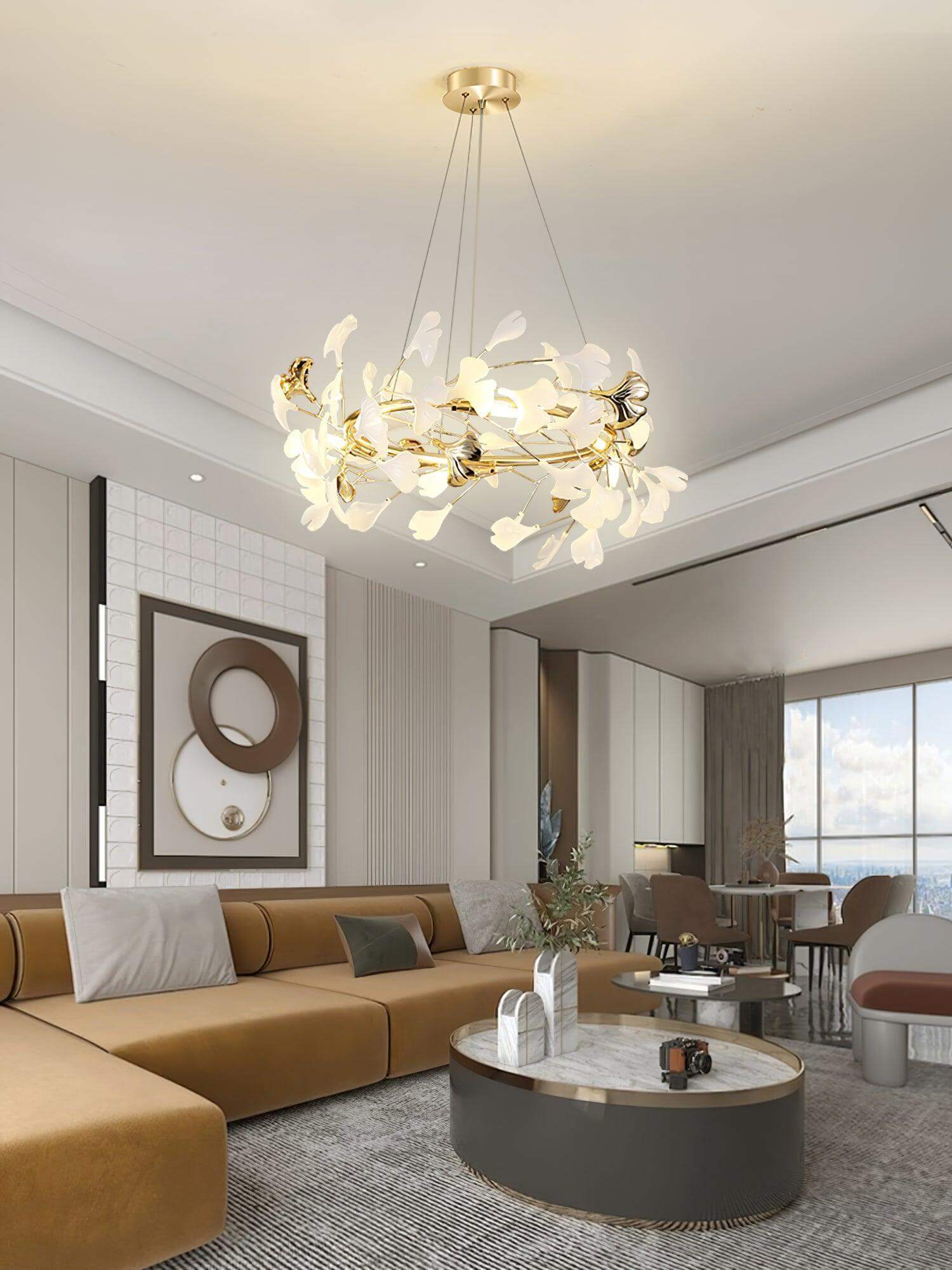 Gingko Chandelier Style E