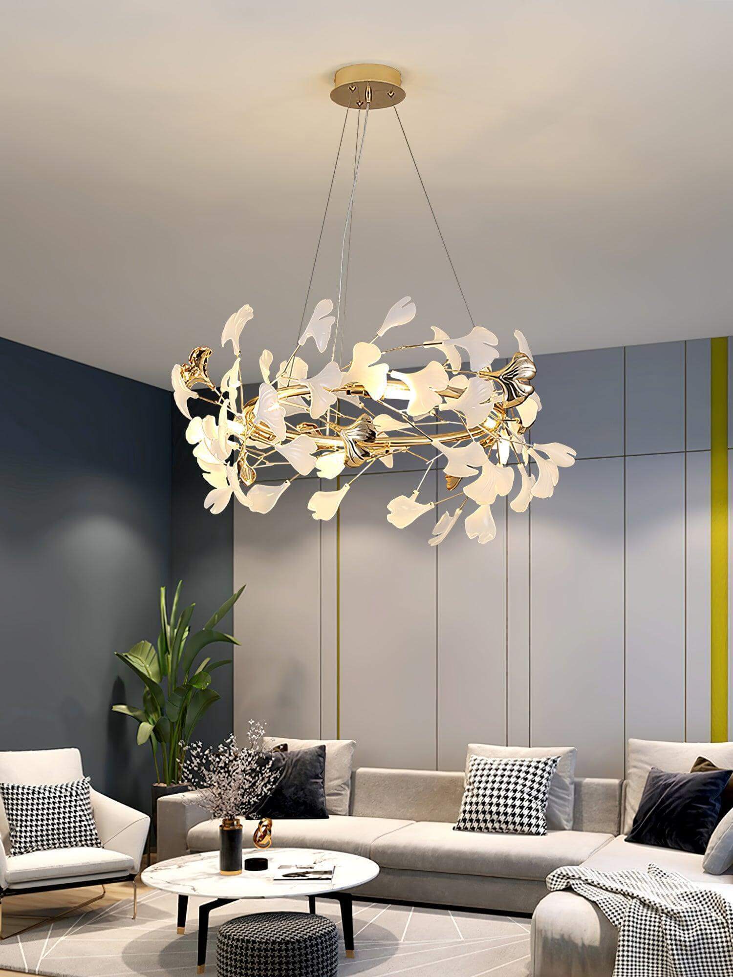 Gingko Chandelier Style E