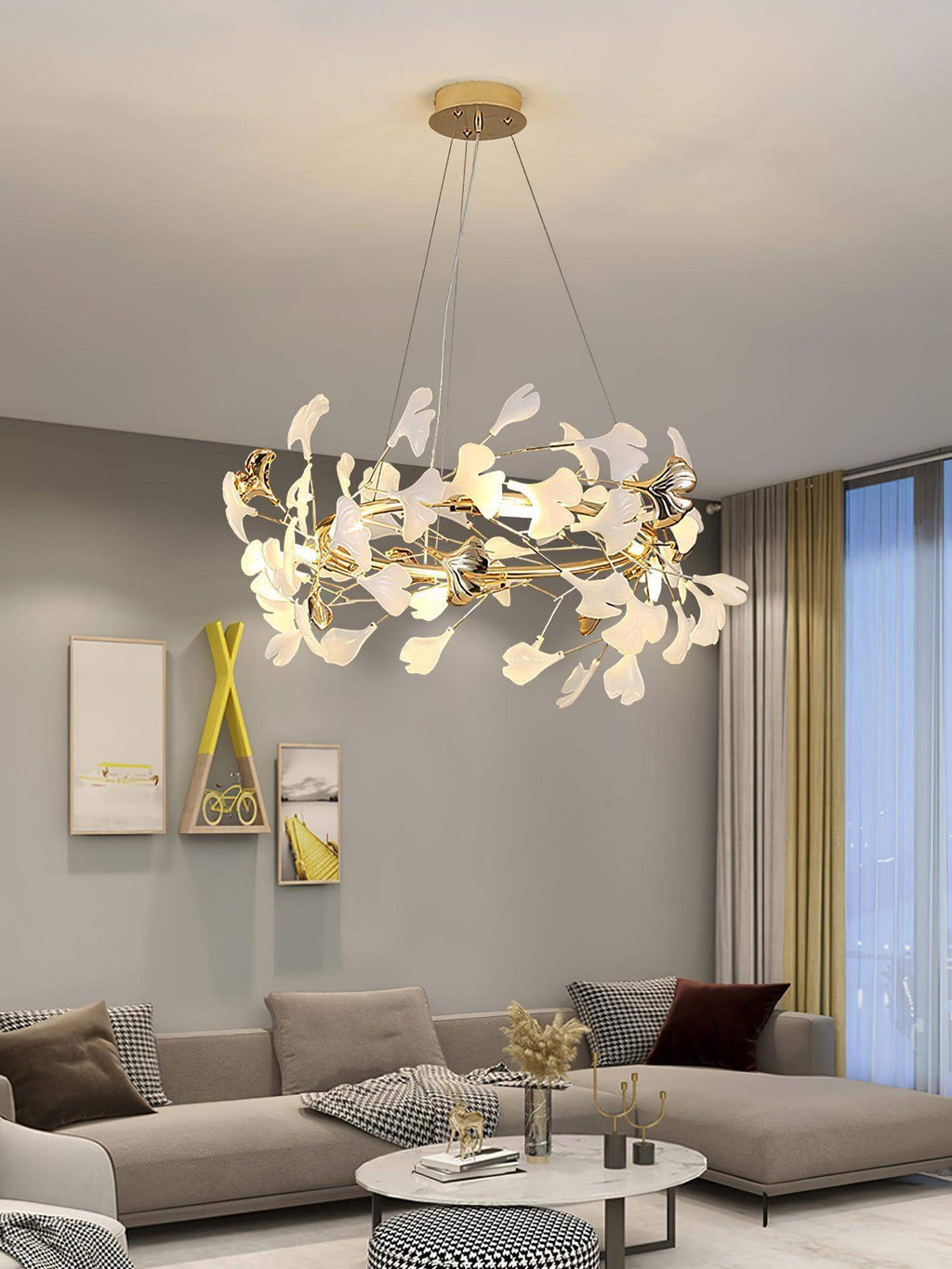 Gingko Chandelier Style E