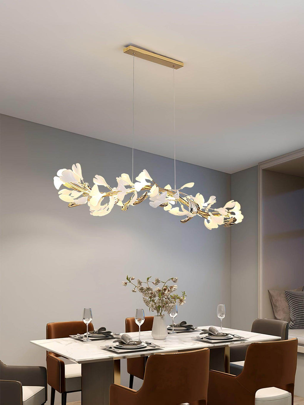 Gingko Chandelier Style E