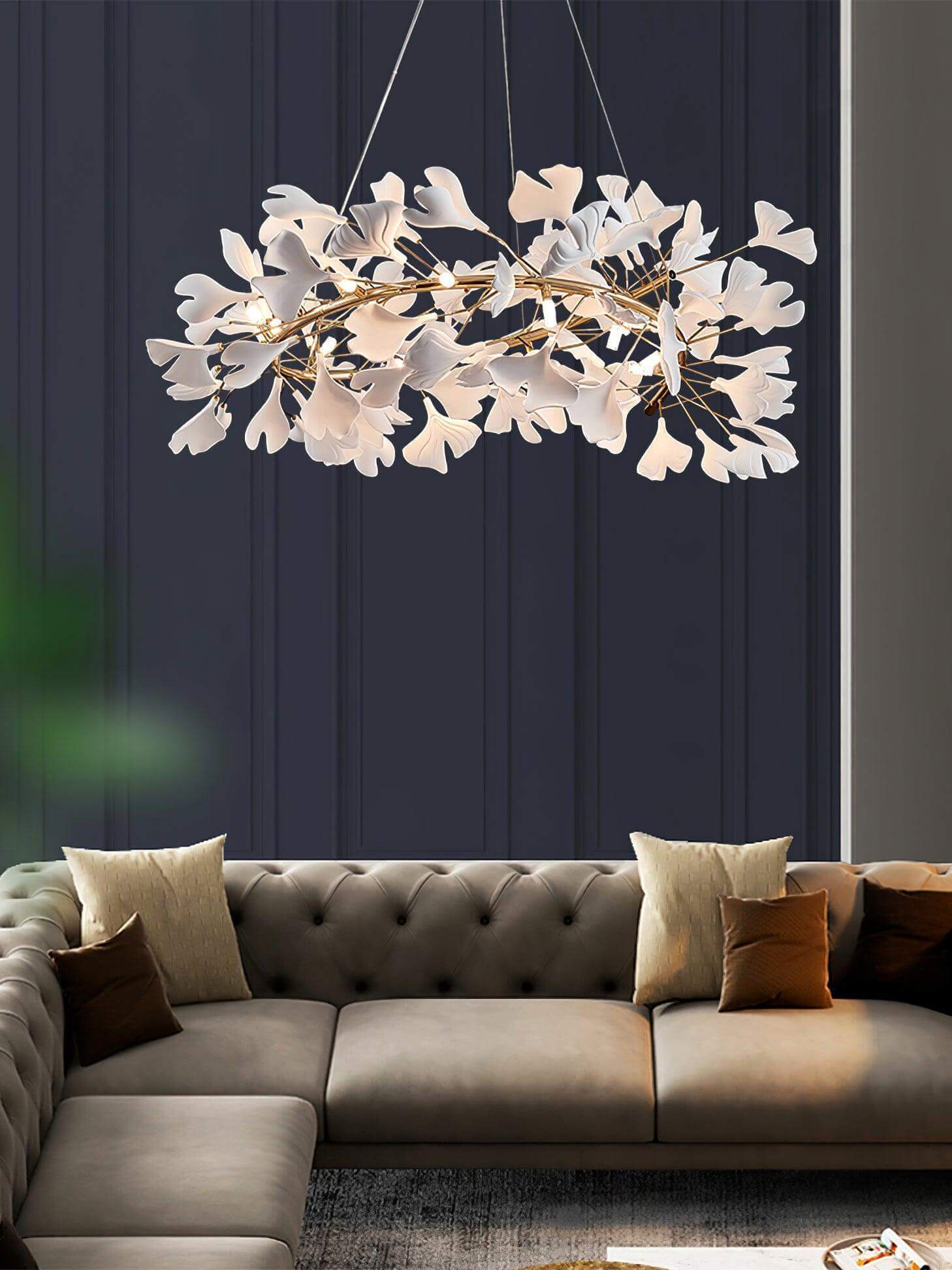 Gingko Chandelier Style E