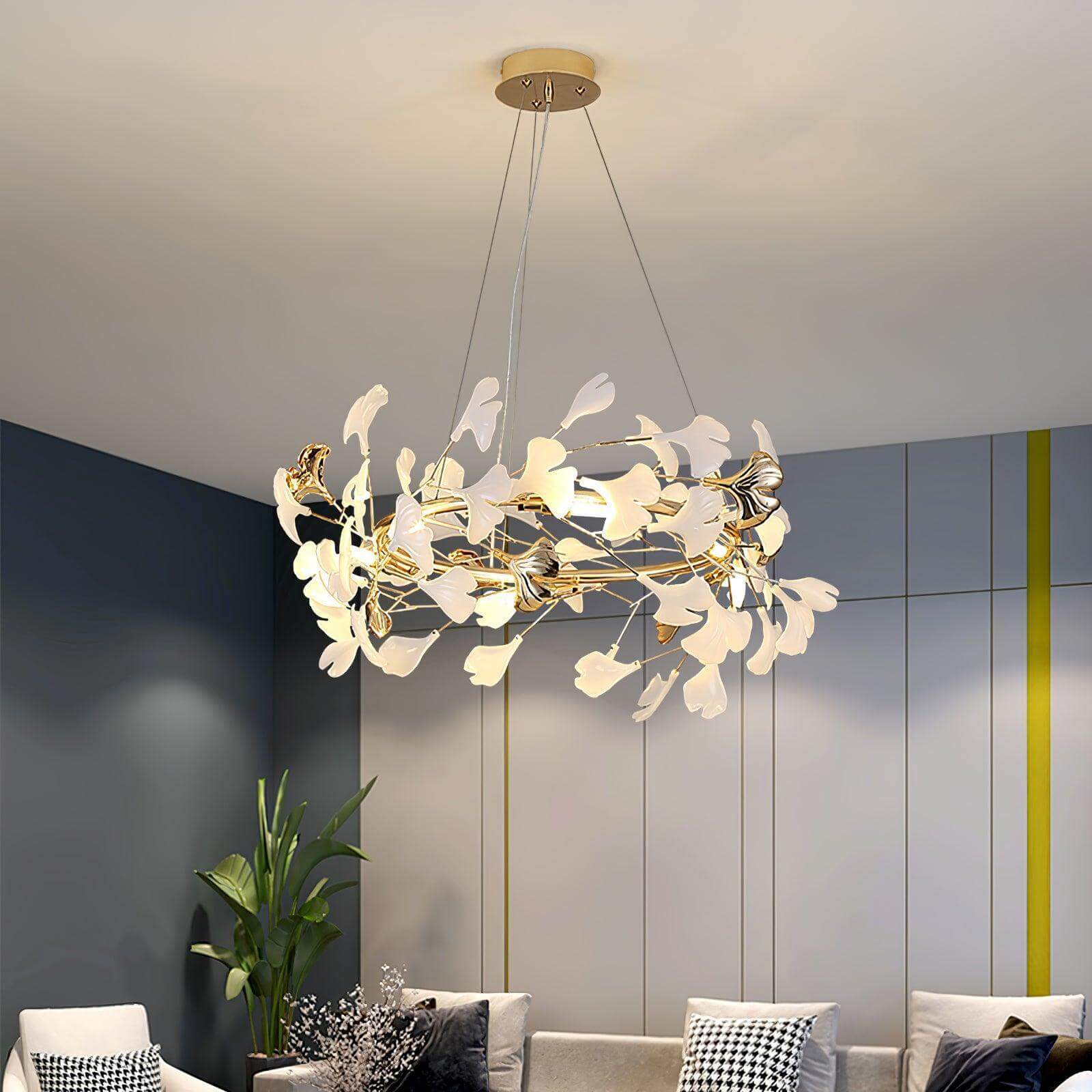 Gingko Chandelier Style E