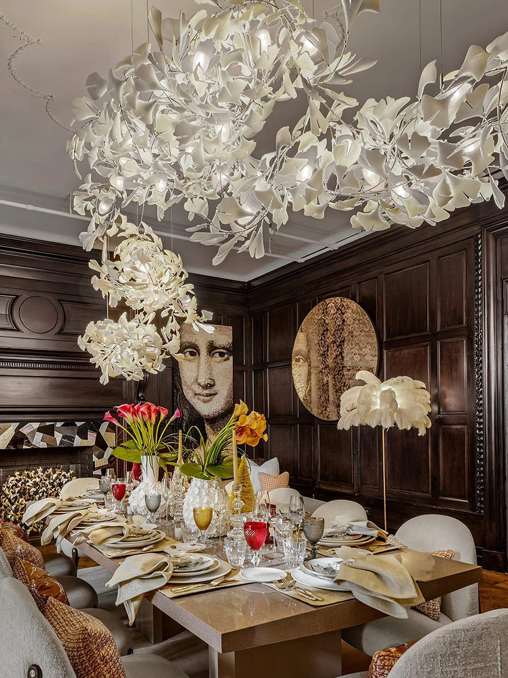 Gingko Chandelier Style I