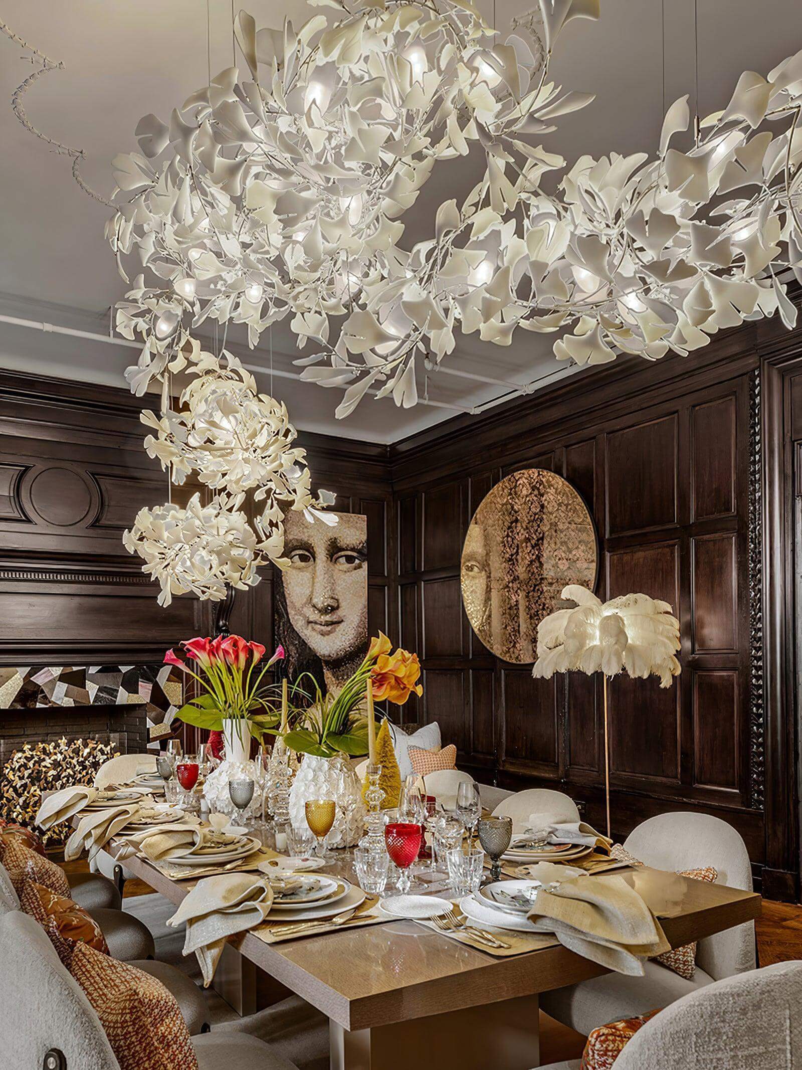 Gingko Chandelier Style I