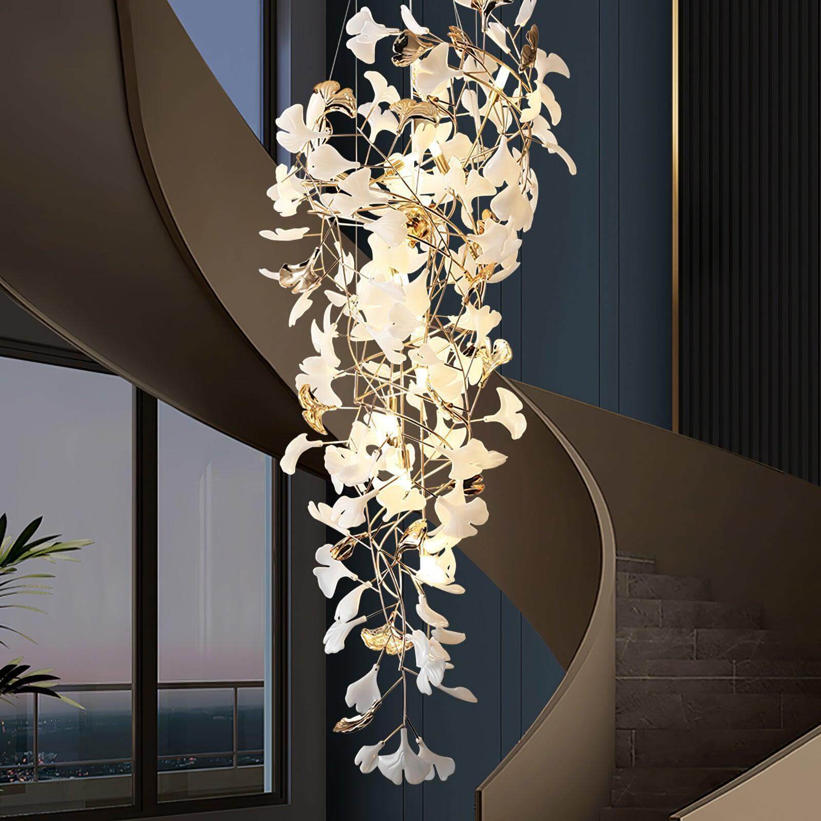 Gingko Chandelier Style L
