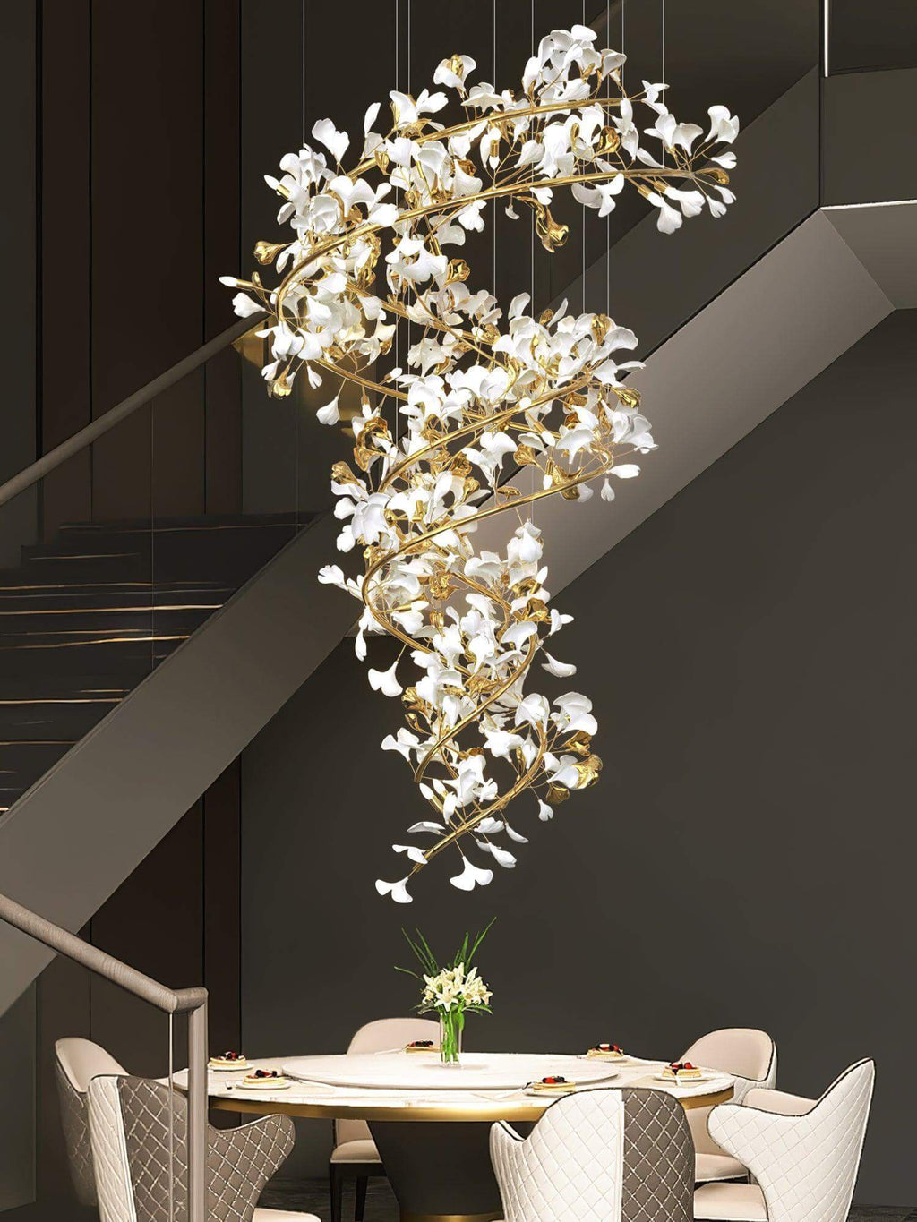 Gingko Chandelier Style M