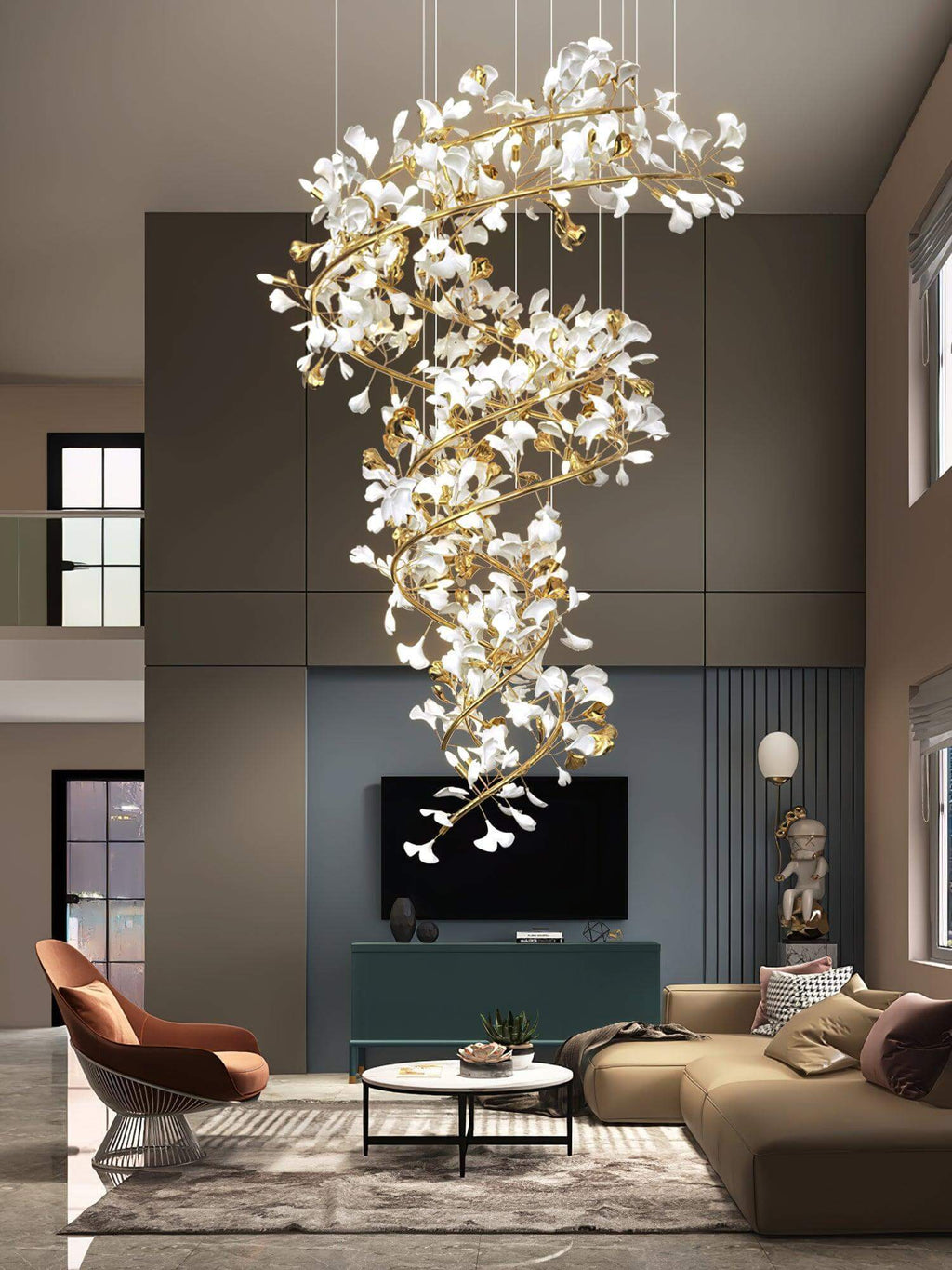 Gingko Chandelier Style M