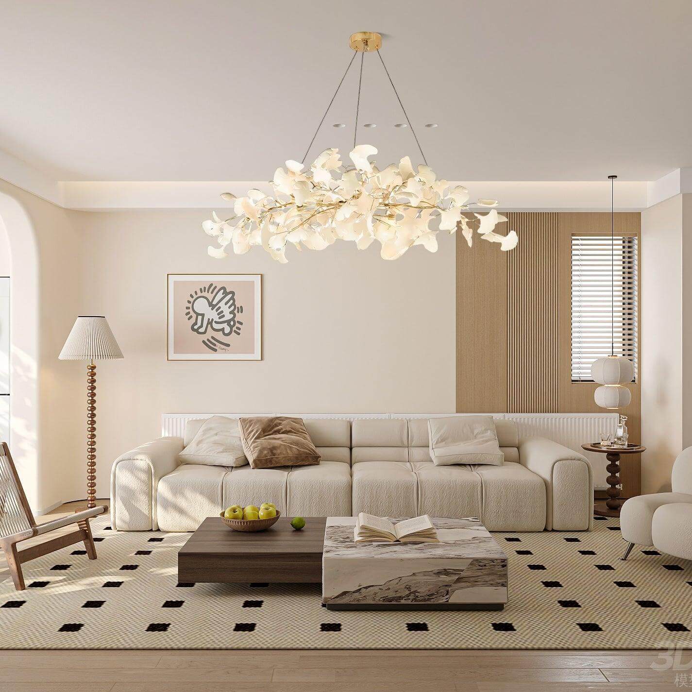 Gingko Chandelier Style A