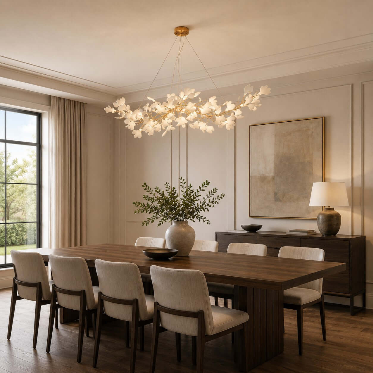 Gingko Chandelier Style C