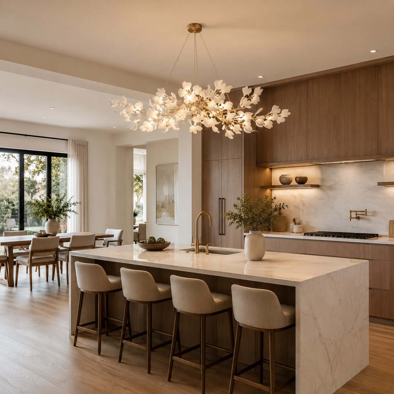Gingko Chandelier Style C